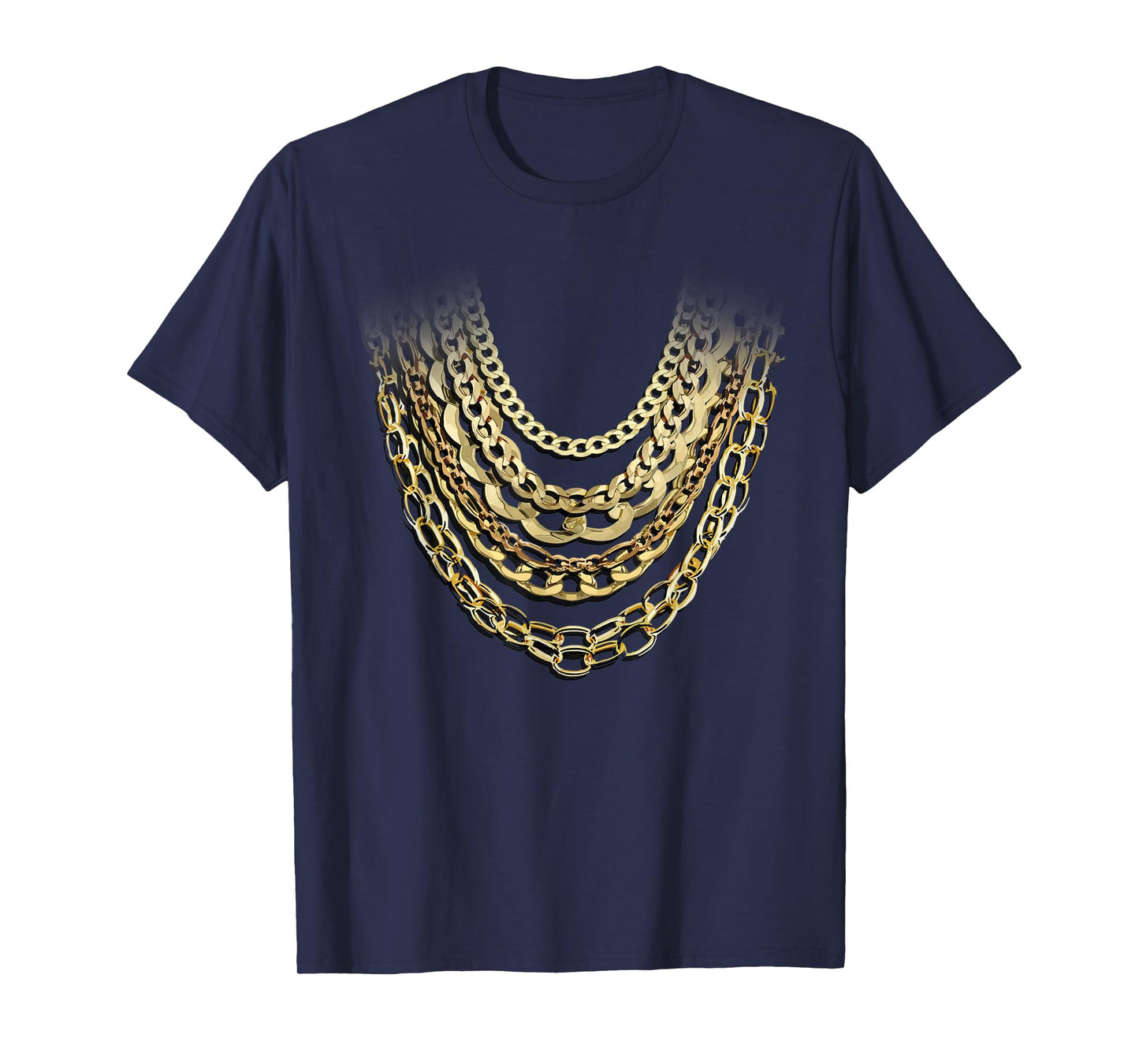 Golden Chains Funny Hip Hop Fan And Gold Lover Gift T-Shirt