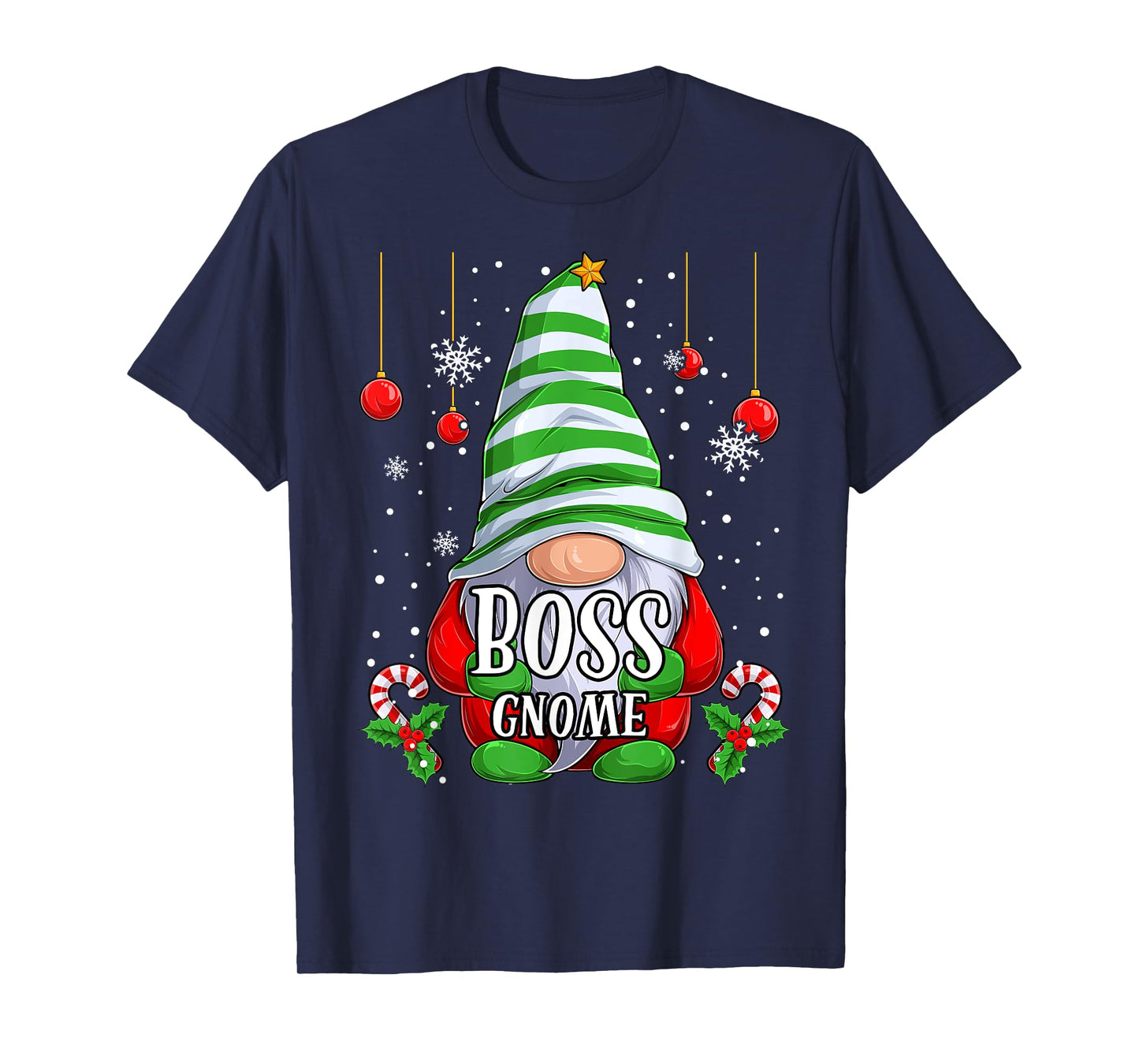 Boss Gnome christmas pajamas matching family group T-Shirt