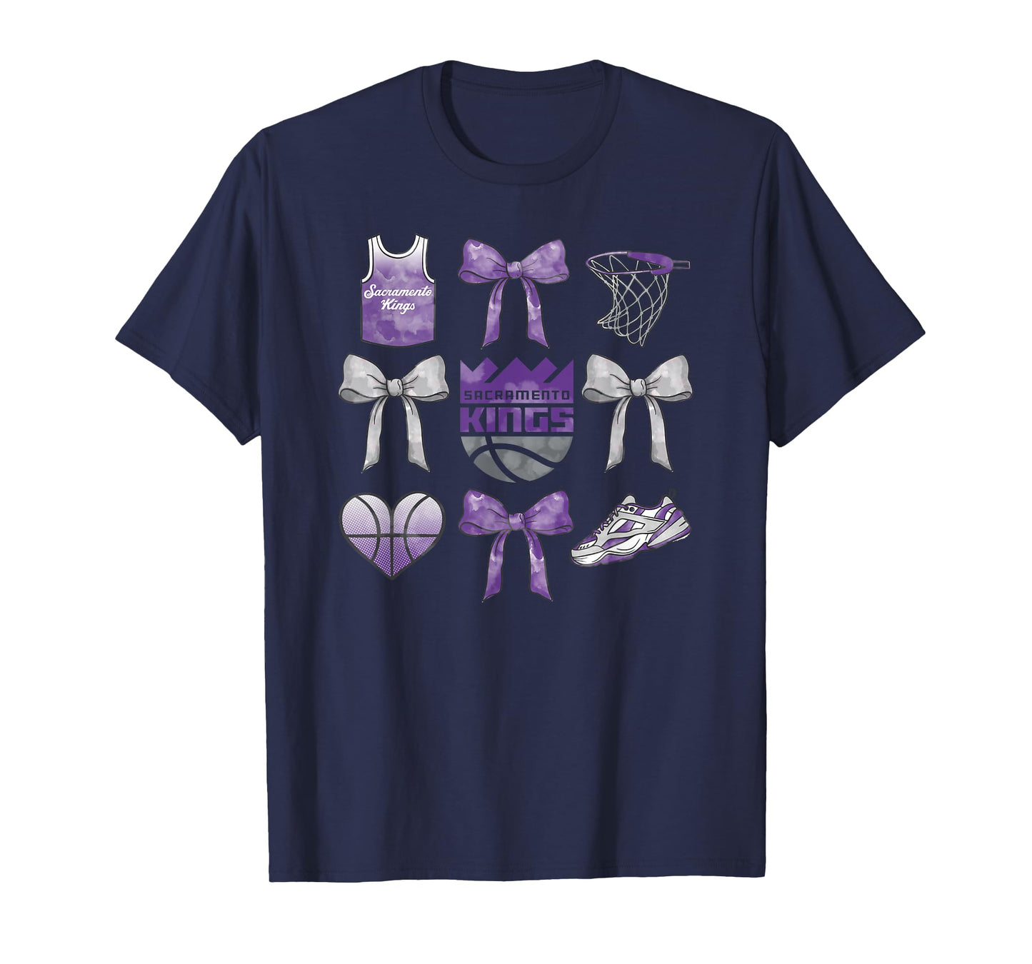 NBA Sacramento Kings Bow Grid T-Shirt