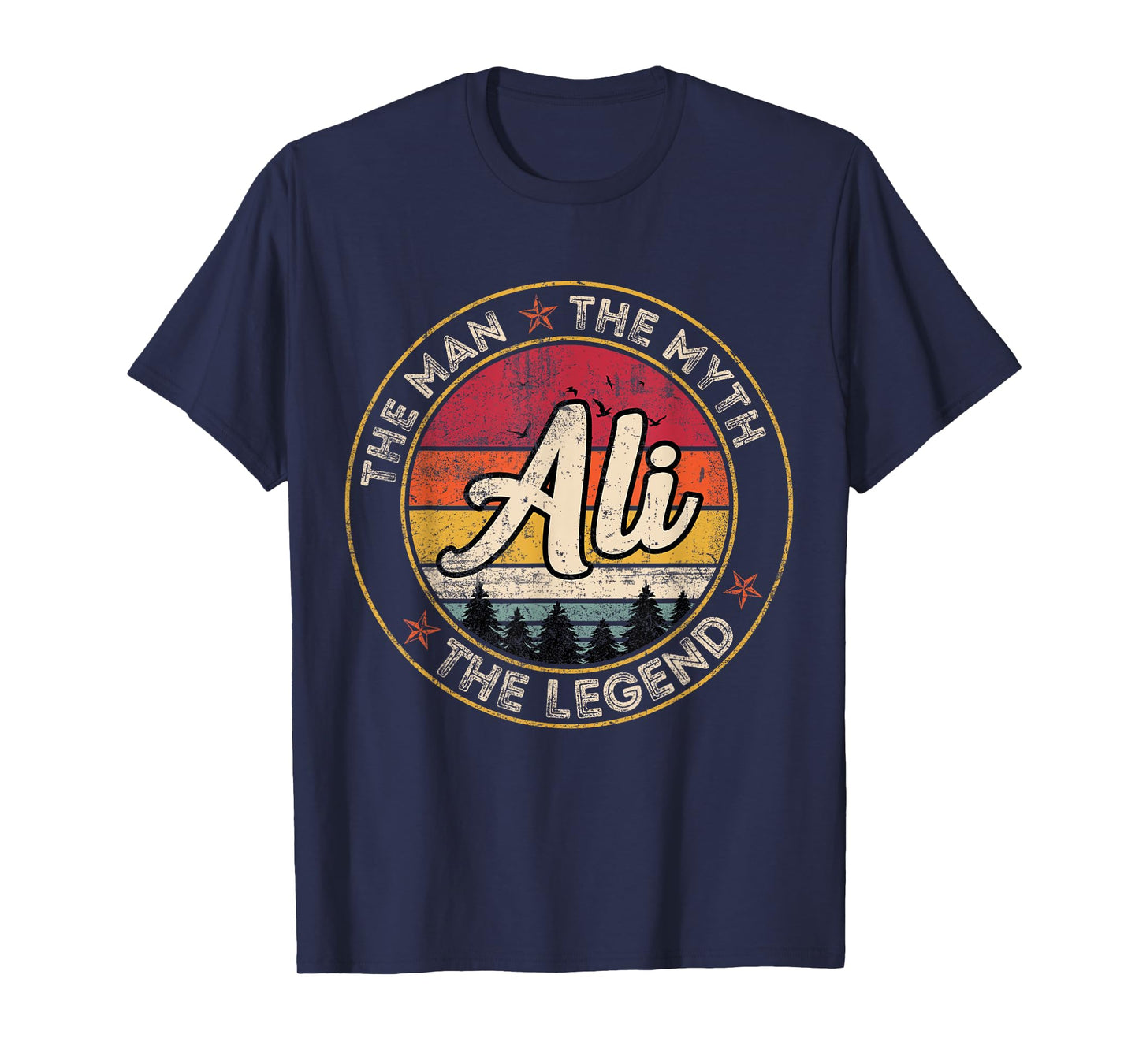 Ali The Man The Myth The Legend Personalized Name T-Shirt