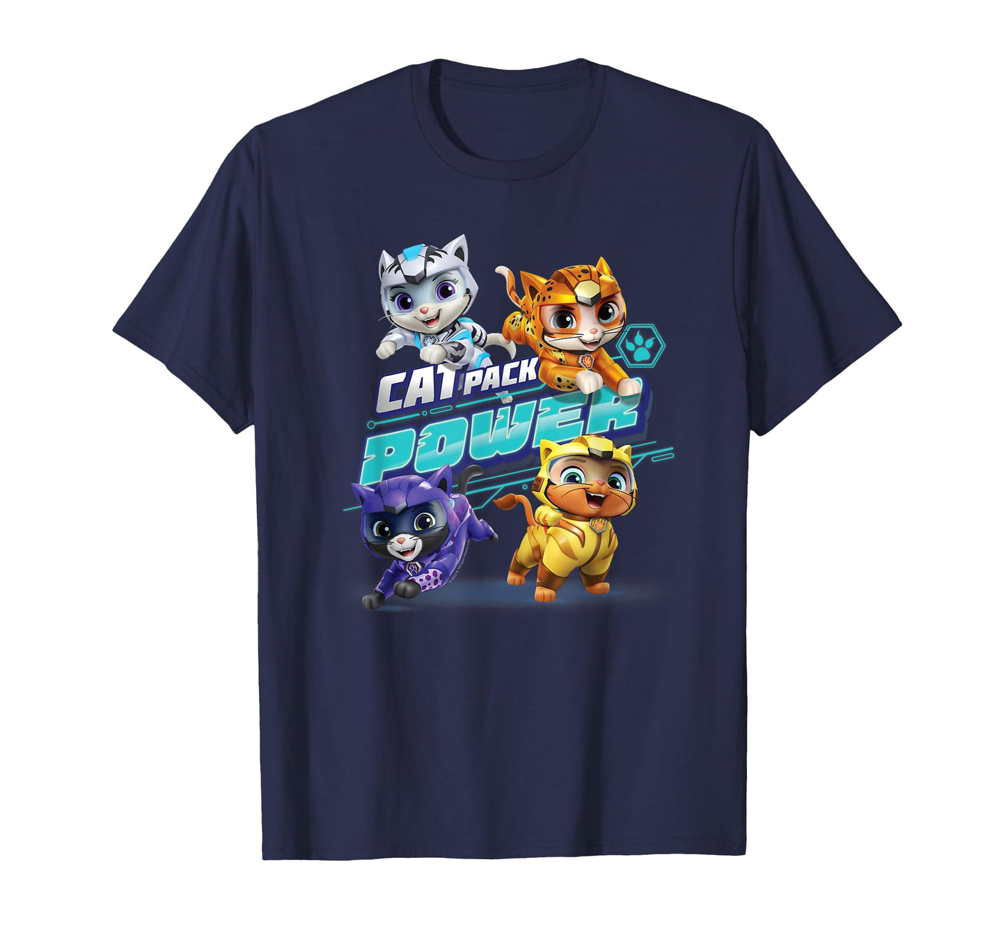 PAW Patrol Cat Pack Power With Leo, Shade, Wild And Rory T-Shirt