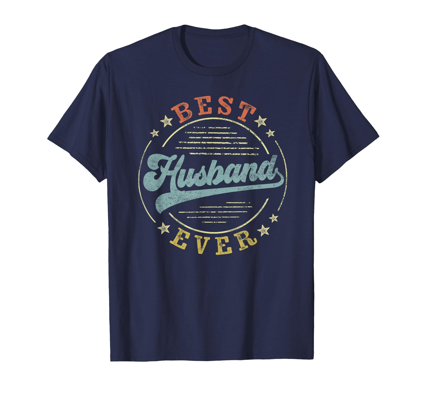 Best Husband Ever Father's Day Husband Gifts Vintage Emblem T-Shirt