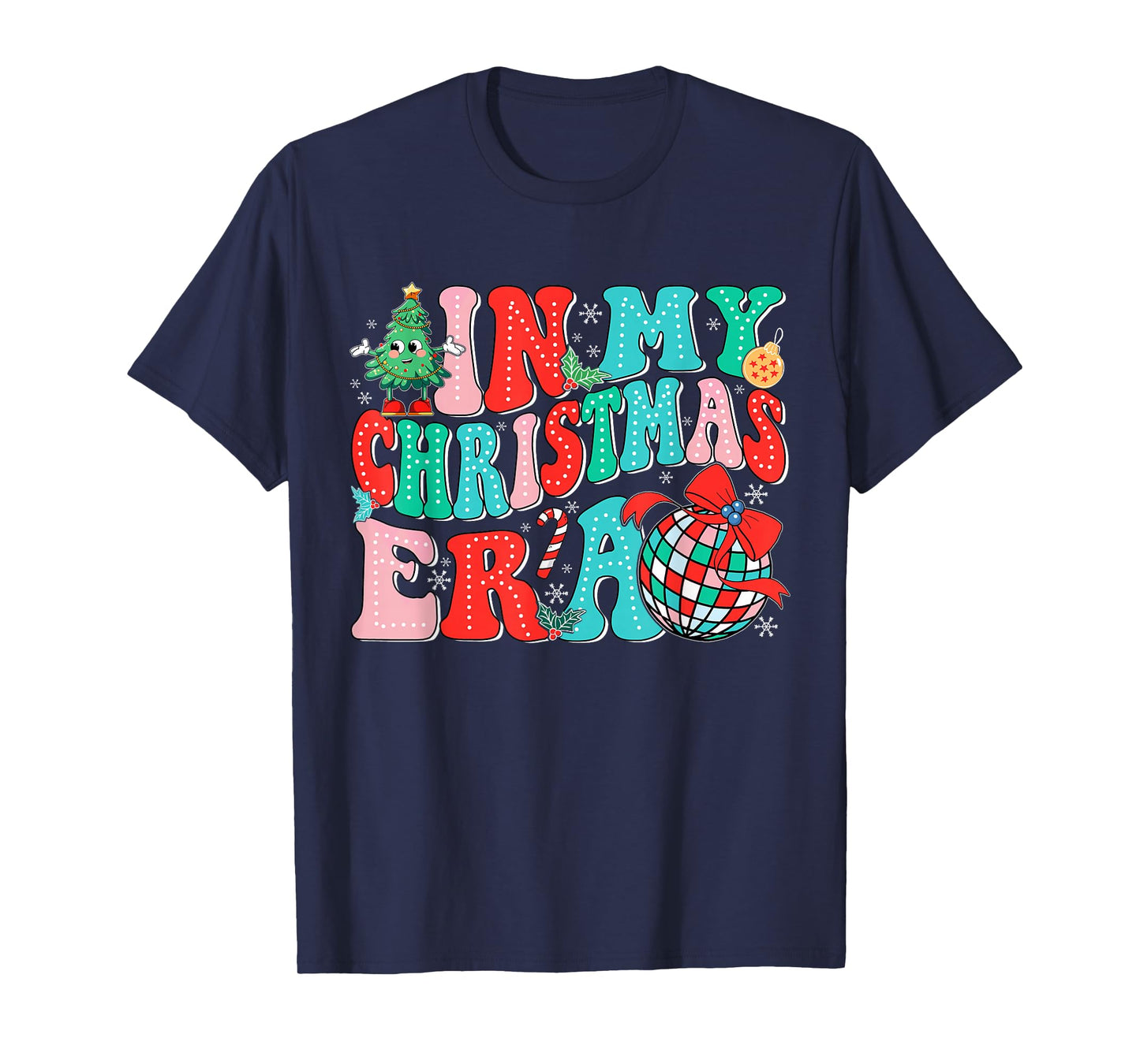 In My Christmas Era Vintage Groovy Christmas Holiday Xmas T-Shirt