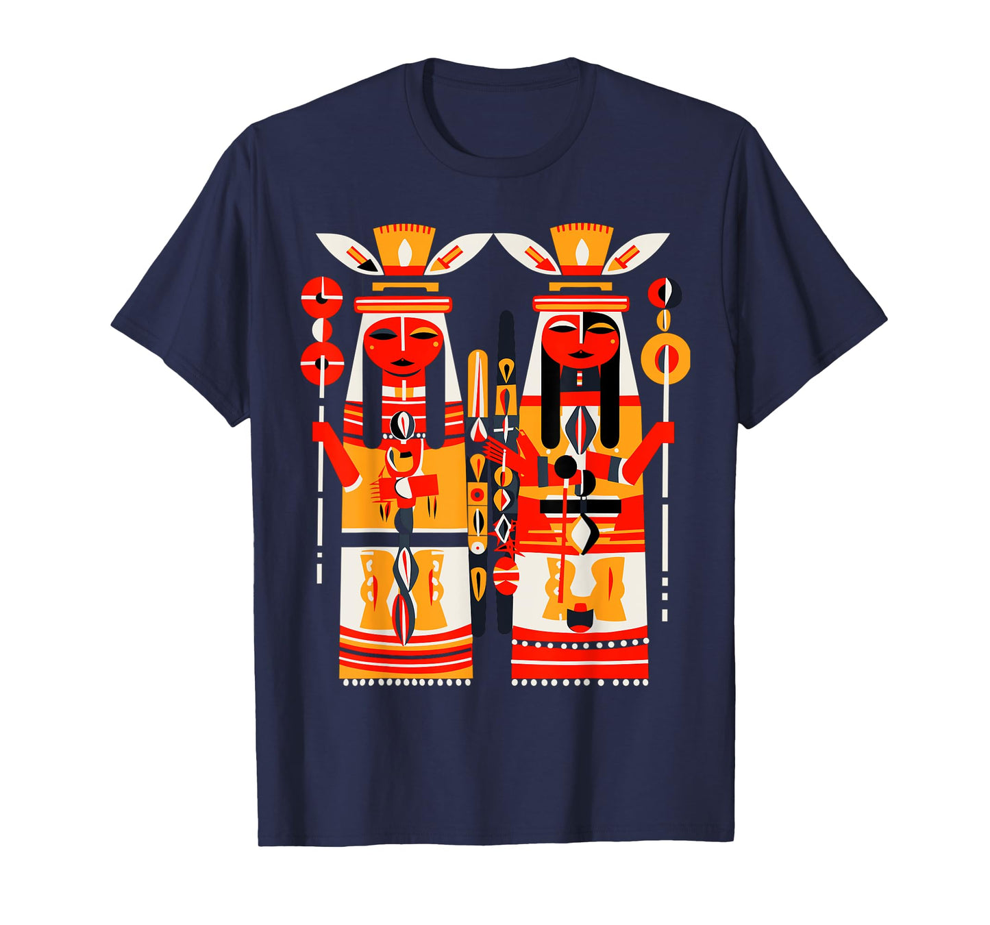 Native American Art Style Hopi Katsina Dolls T-Shirt