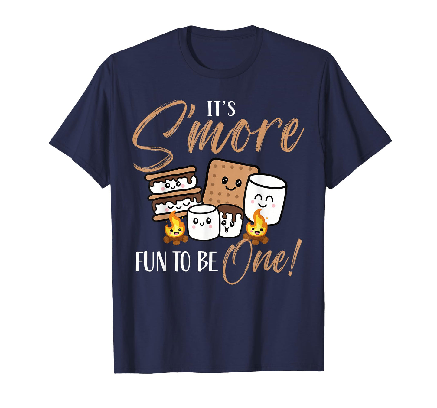 Birthday Campfire Marshmallow It's S'more Fun To Be One 1st T-Shirt