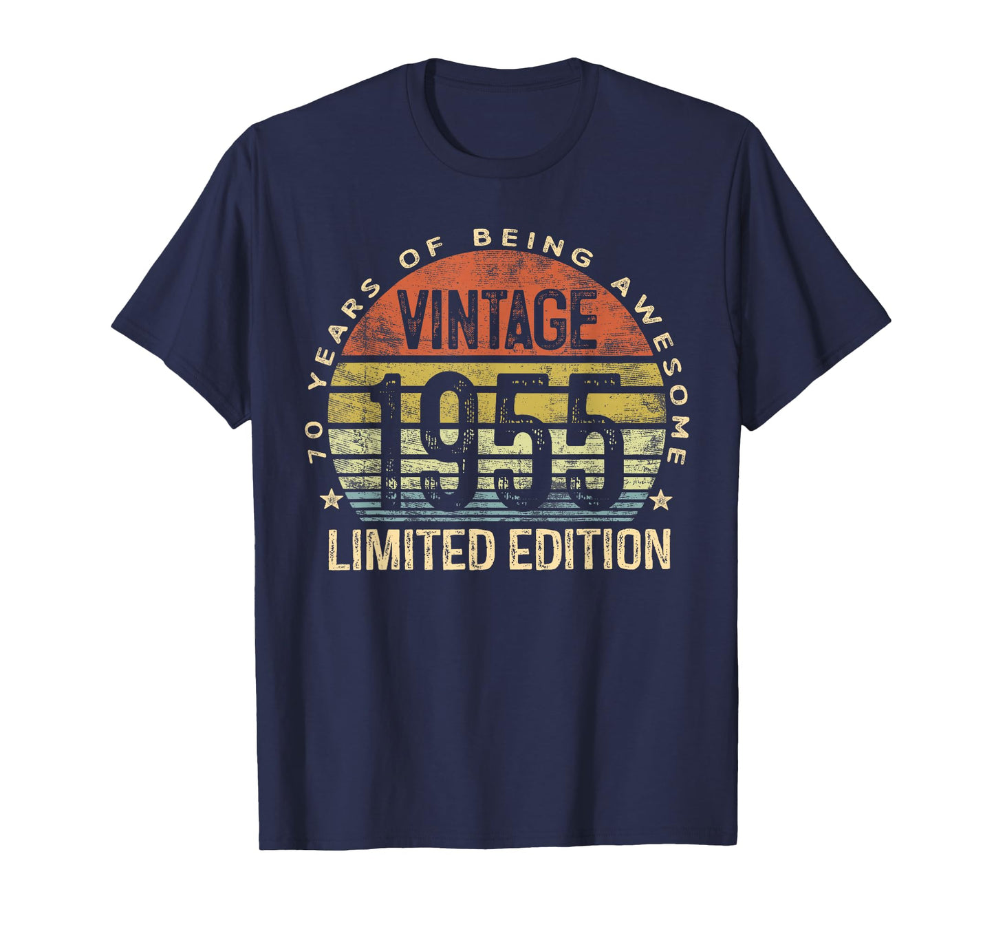 Vintage 1955 Limited Edition 70-Year-Old Gifts 70th Birthday T-Shirt