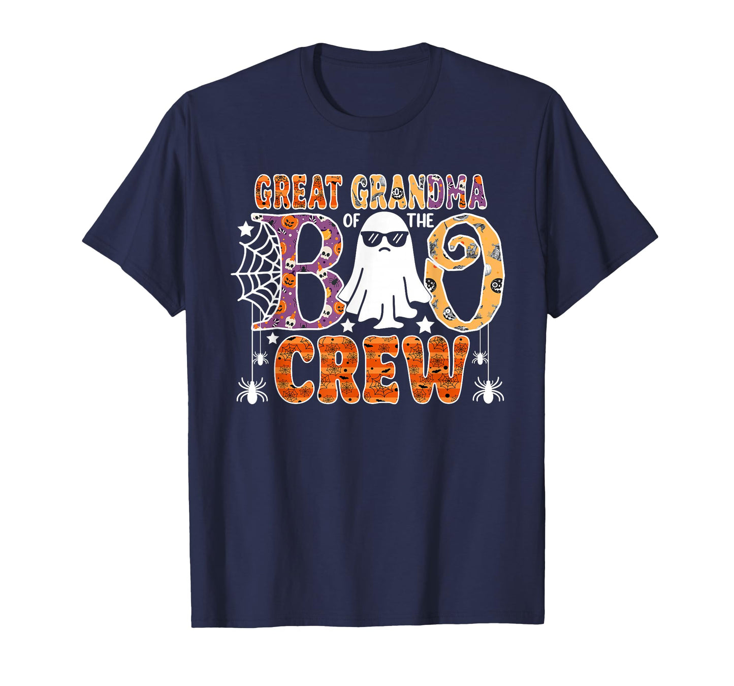 Great Grandma Of The Boo Crew Halloween Family Matching T-Shirt