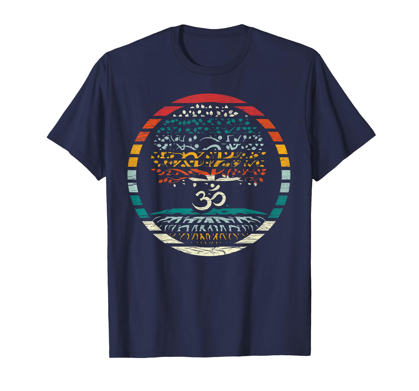 Tree of Life Shirt with Om Symbol Yoga Om Tee T-Shirt