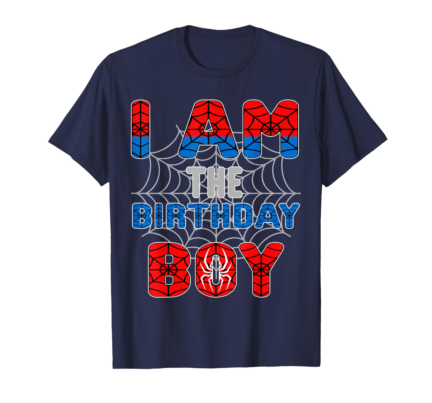 Spider Web Birthday Party I'm The Birthday Boy T-Shirt