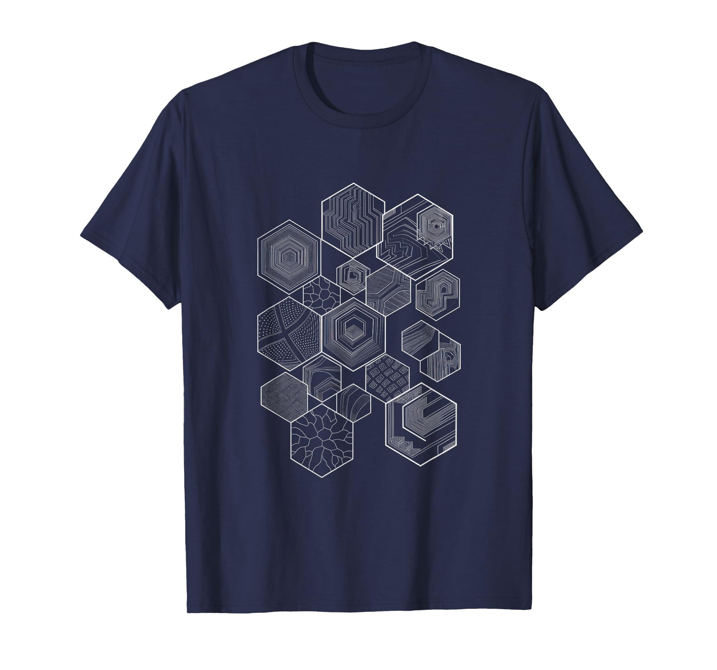 Sacred Geometry Hexagonal Pattern Chaos Esoteric T-Shirt