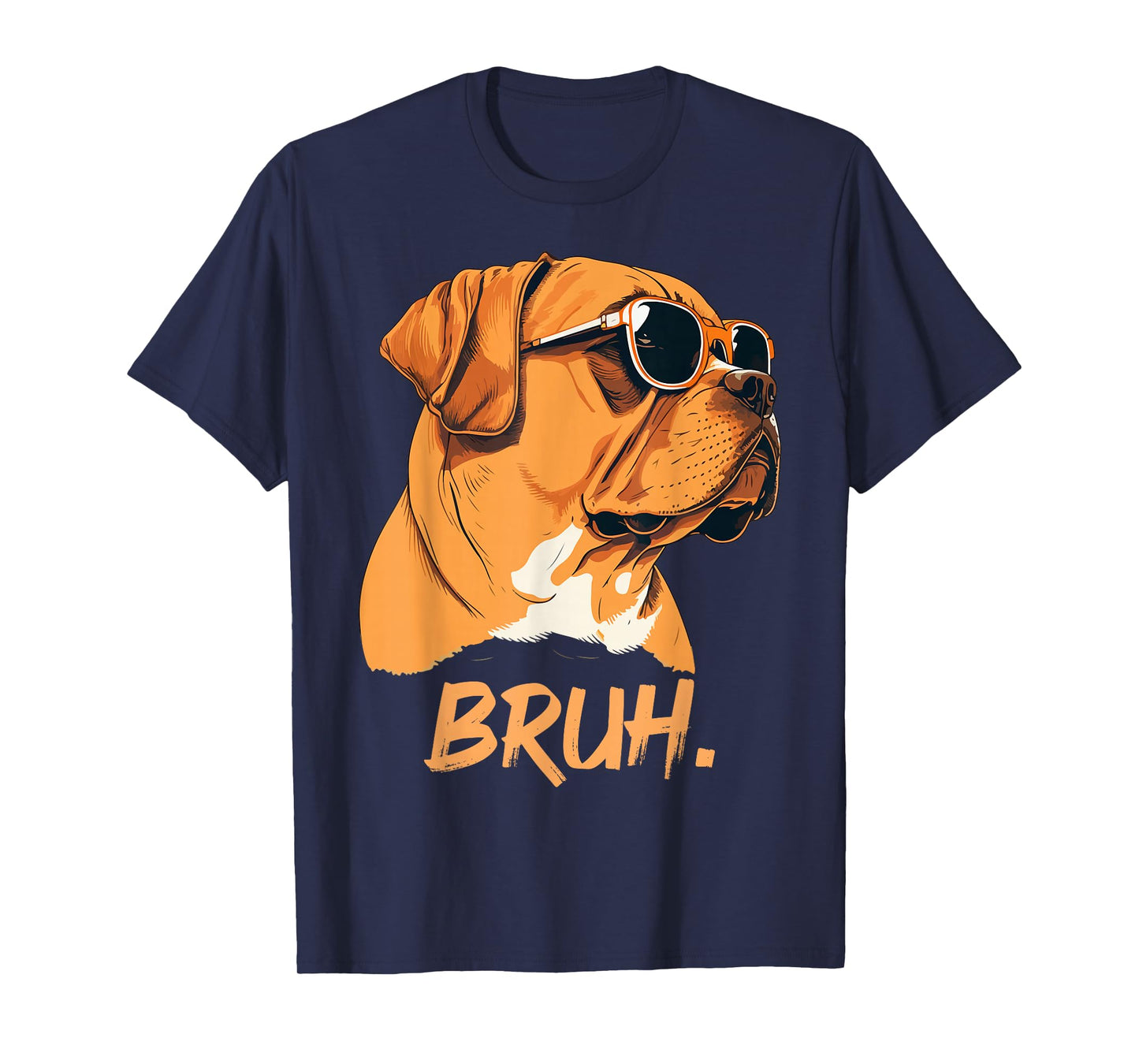 Bruh Funny Meme Saying Bruh with Dog face Teens Boy Girls T-Shirt