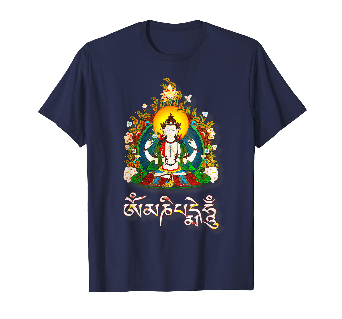 Tibetan Buddha Om Mani Padme Hum Amitabha T-Shirt