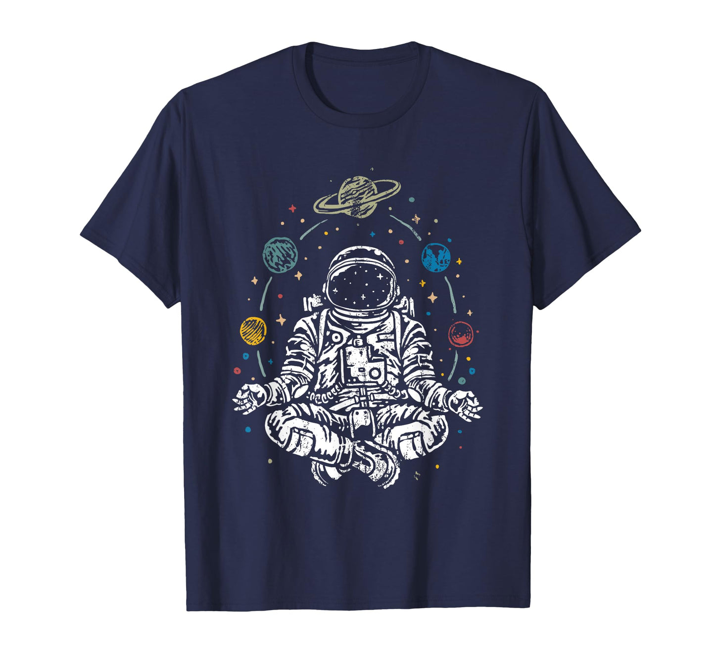 Namaste Planet Outer Space Cosmonaut Yoga Gift Astronaut T-Shirt