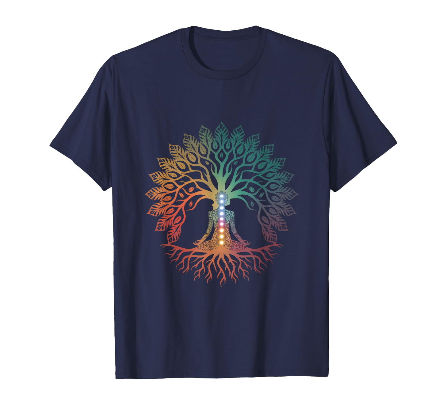 Tree Life Woman Yoga Chakra Spiritual T-Shirt