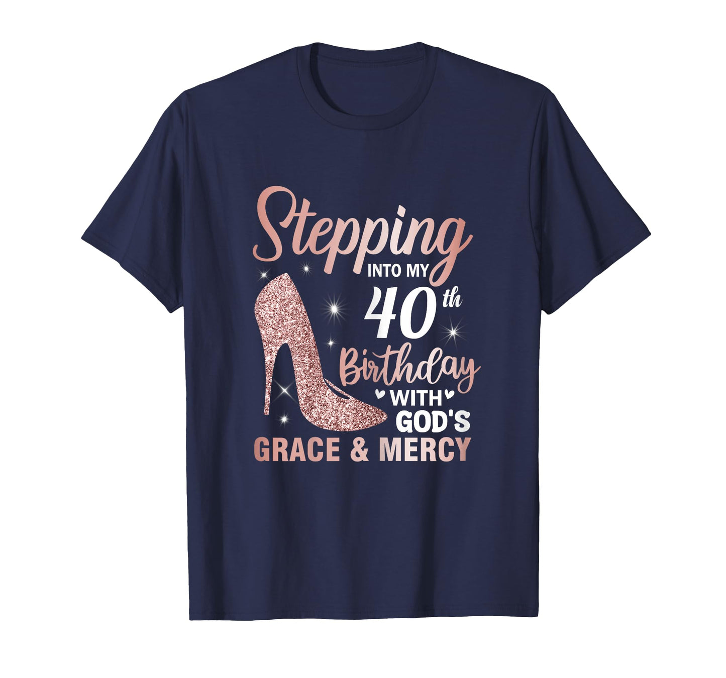 Stepping Into My 40th Birthday Women 40 Year Old Bday T-Shirt