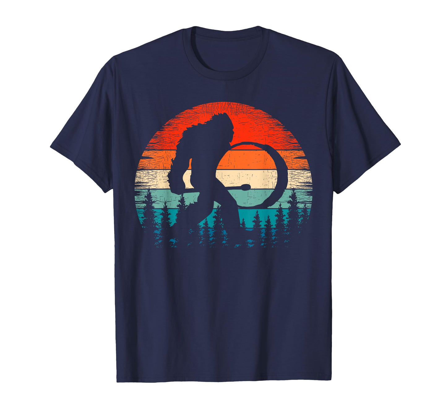 Bigfoot Drum Player Marching Band Sasquatch Bass Drummer T-Shirt