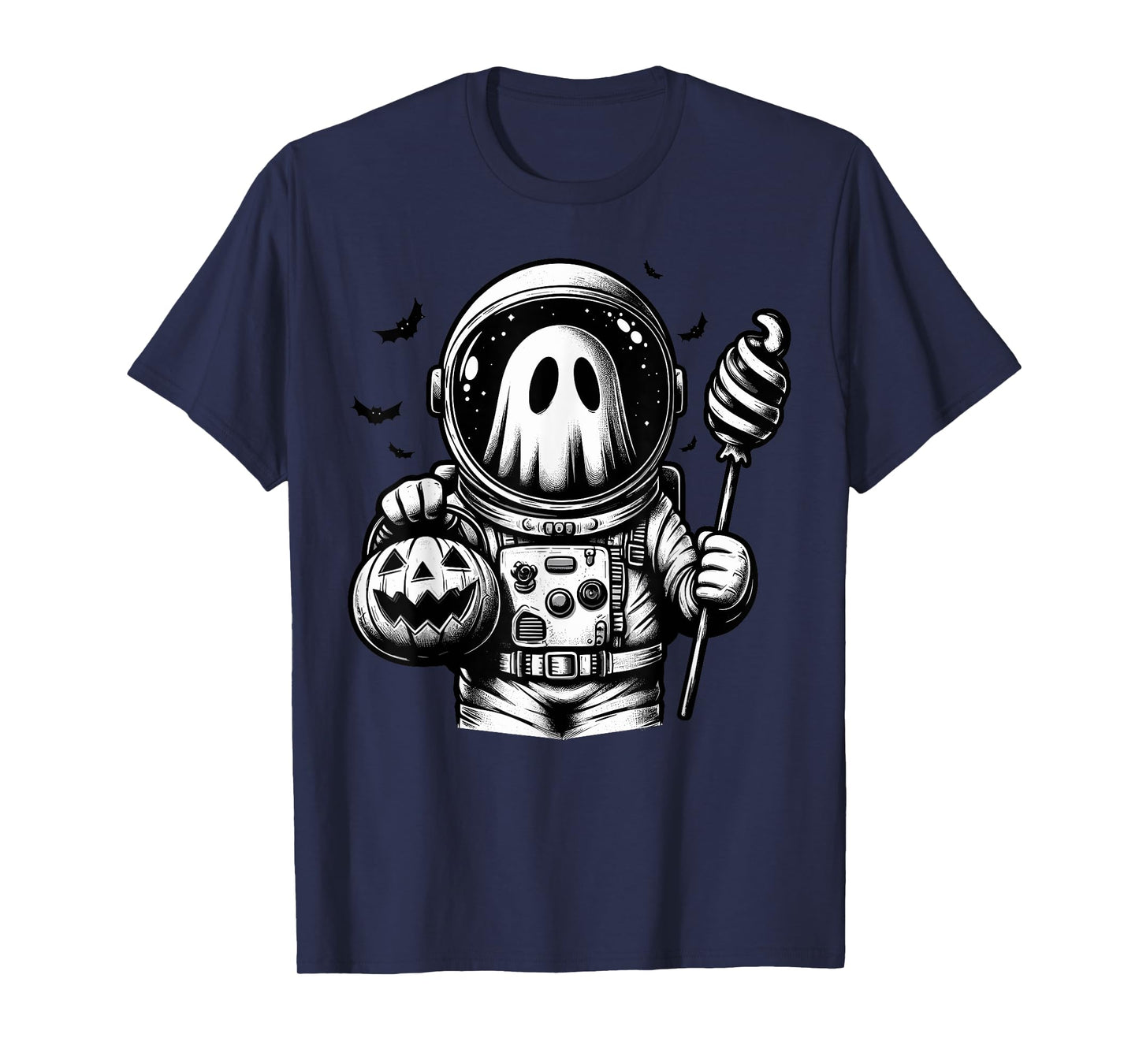 Halloween Astronaut Costume Ghost Animal Boo Spooky T-Shirt