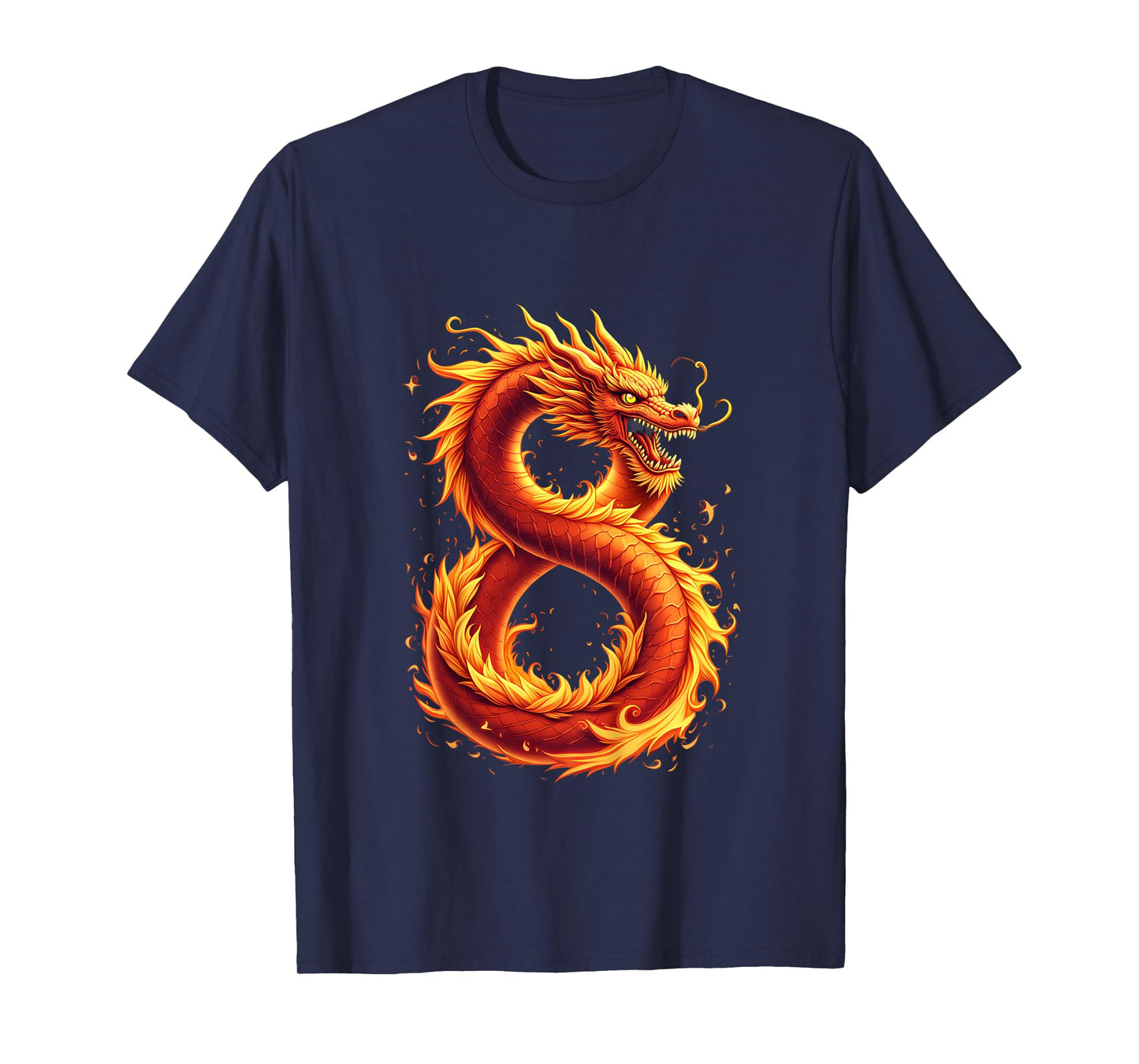 Kids Turning 8 Years Old Birthday, Boy Dragon 8th Bday Girl T-Shirt
