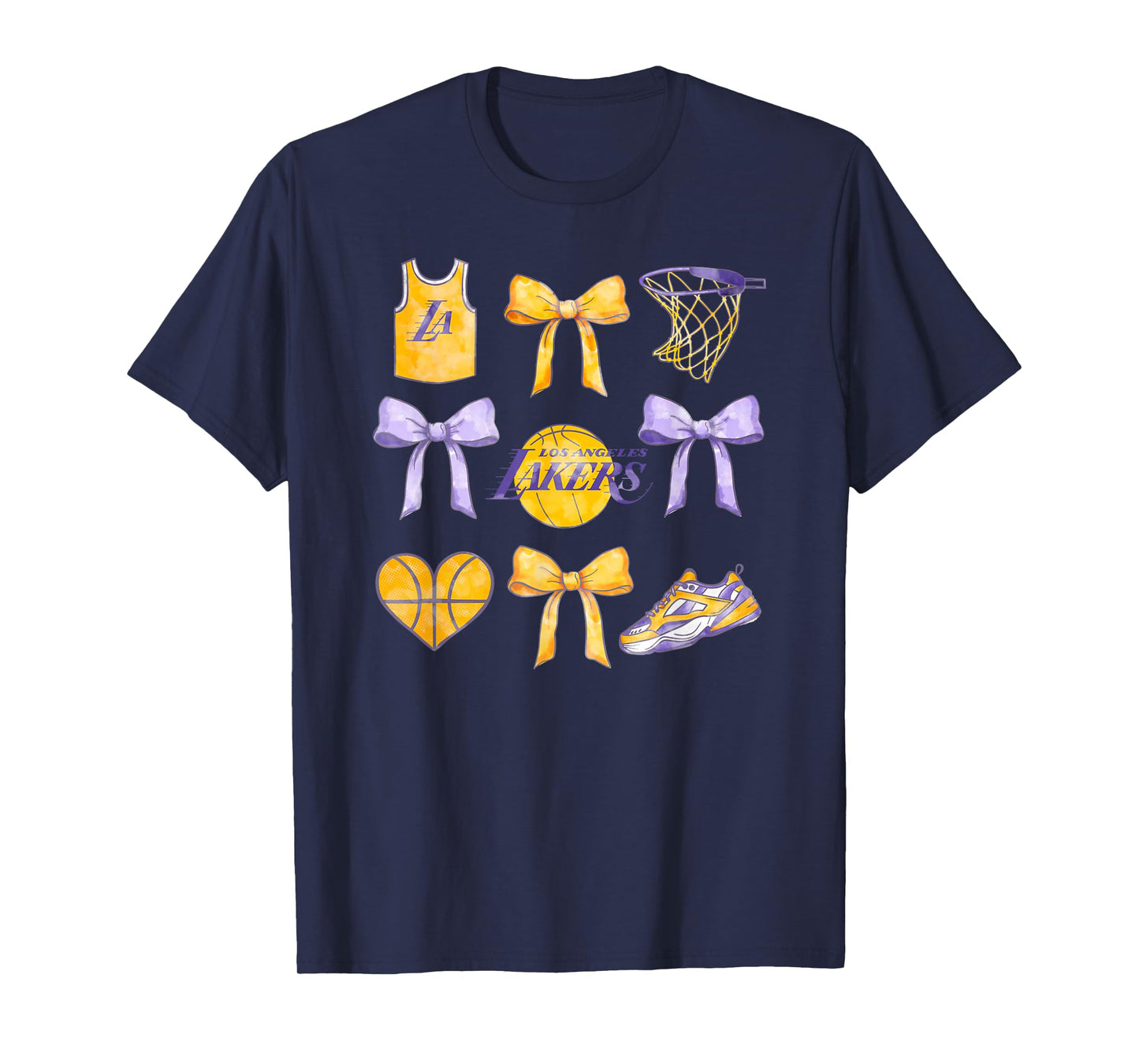 NBA Los Angeles Lakers Bow Grid T-Shirt