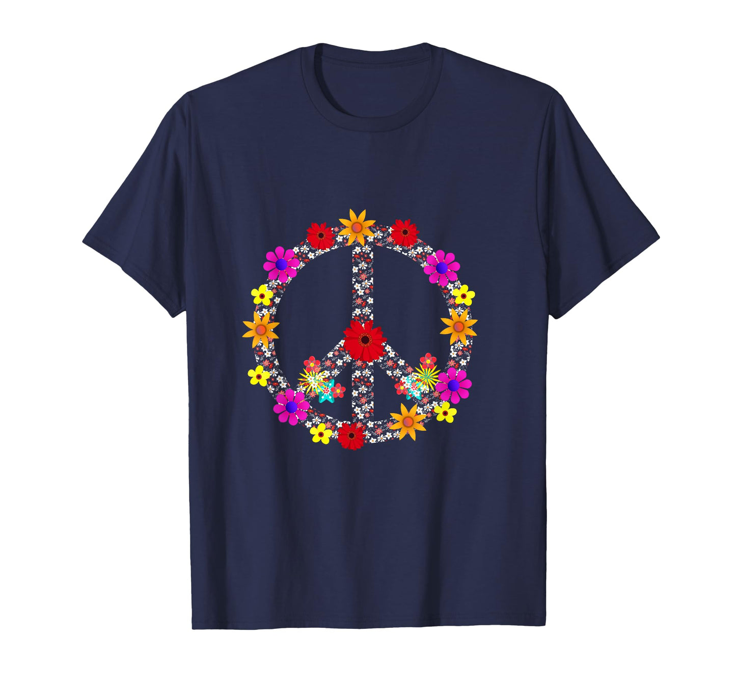 Outdoor Flower Peace Sign Pajamas Symbol for Kids T-Shirt