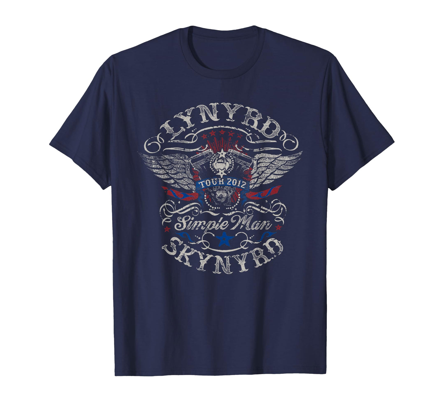 Lynyrd Skynyrd Simple Man Tour 2012 Retro Gifts Artwork T-Shirt