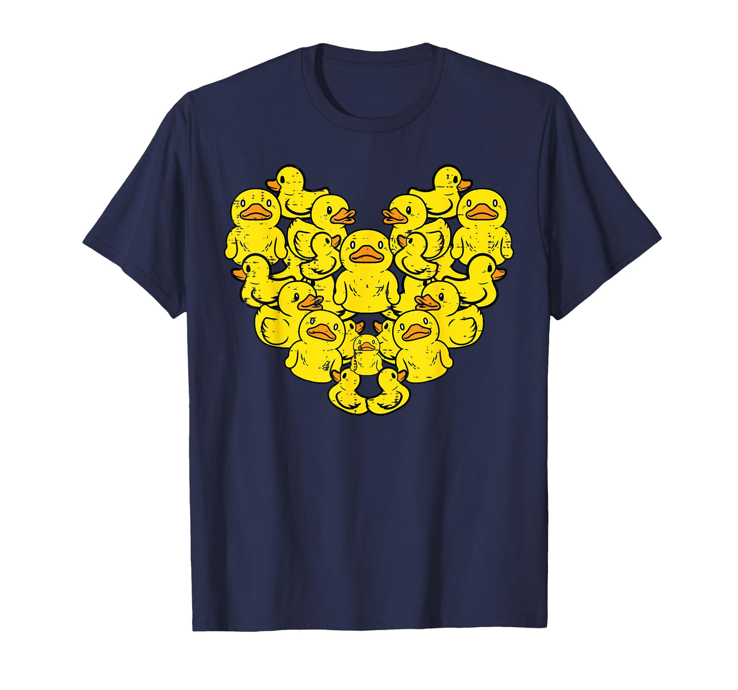 Ducks Heart Shape Cute Farm Animal Women Girls Boys Kids T-Shirt
