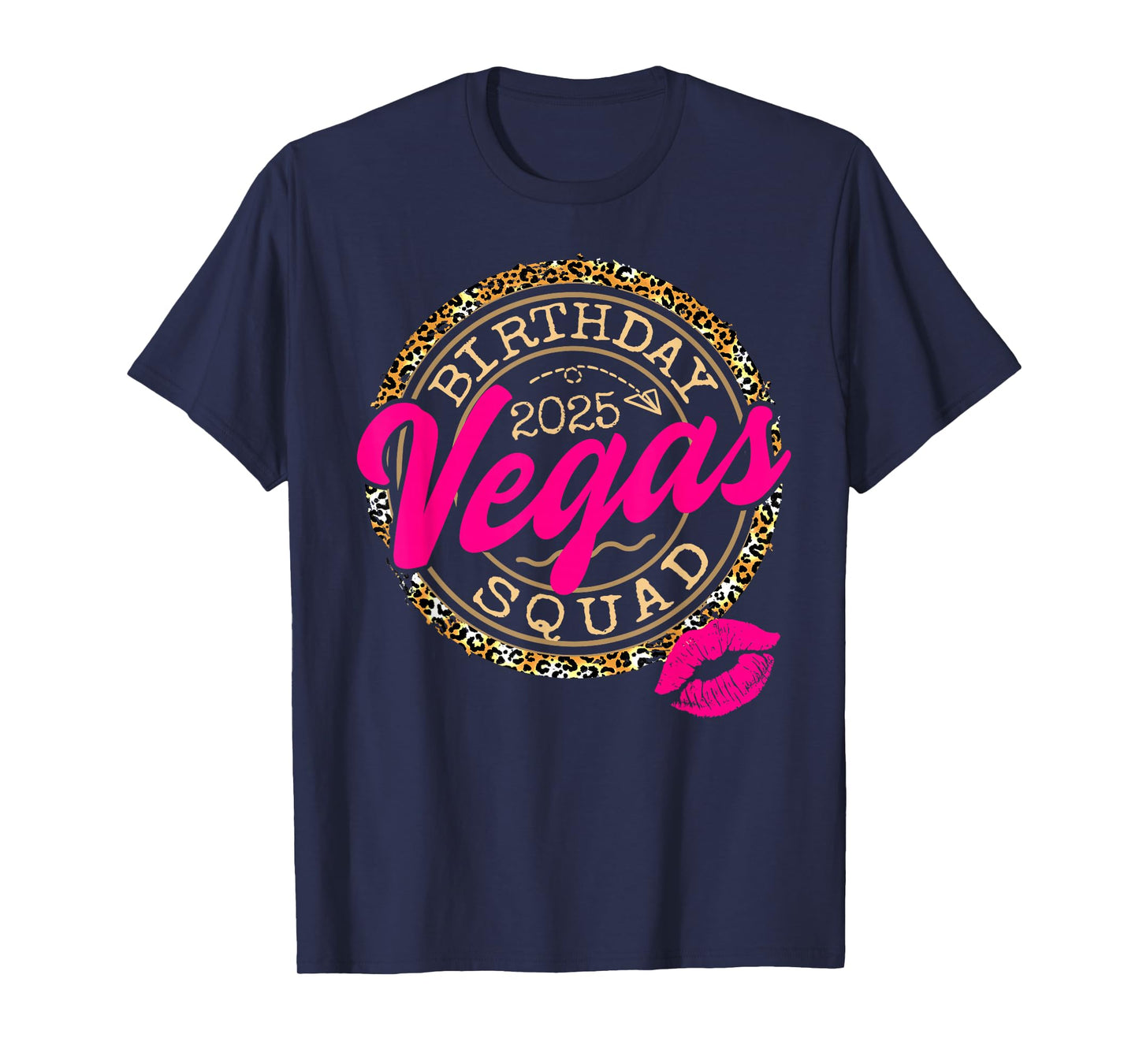 Las Vegas Girls Trip 2025 Shirts Crew Vegas Birthday Squad T-Shirt