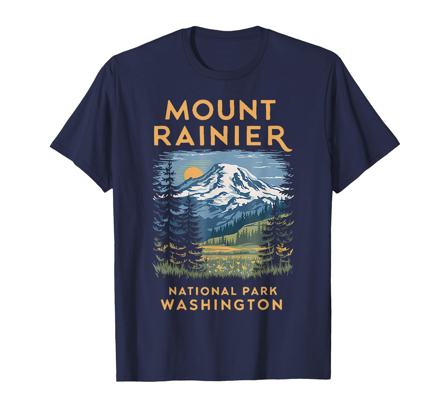 Stunning Mount Rainier National Park Scenic Washington T-Shirt