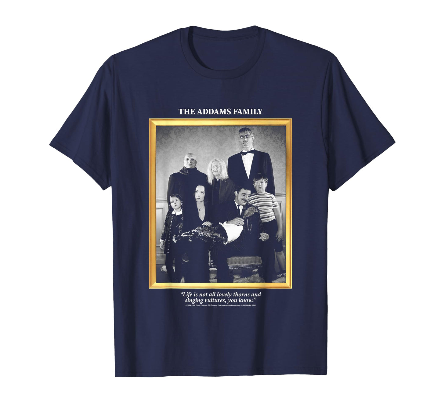 The Addams Family Not All Lovely Thorns Family Portrait T-Shirt
