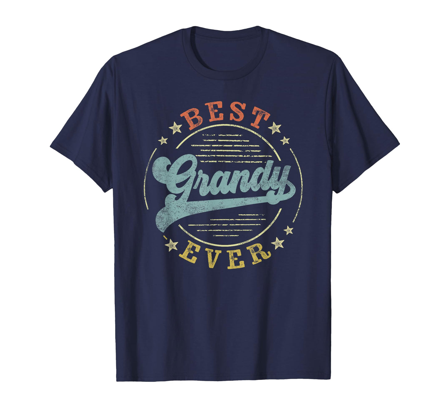 Best Grandy Ever Father's Day Grandy Gifts Vintage Emblem T-Shirt