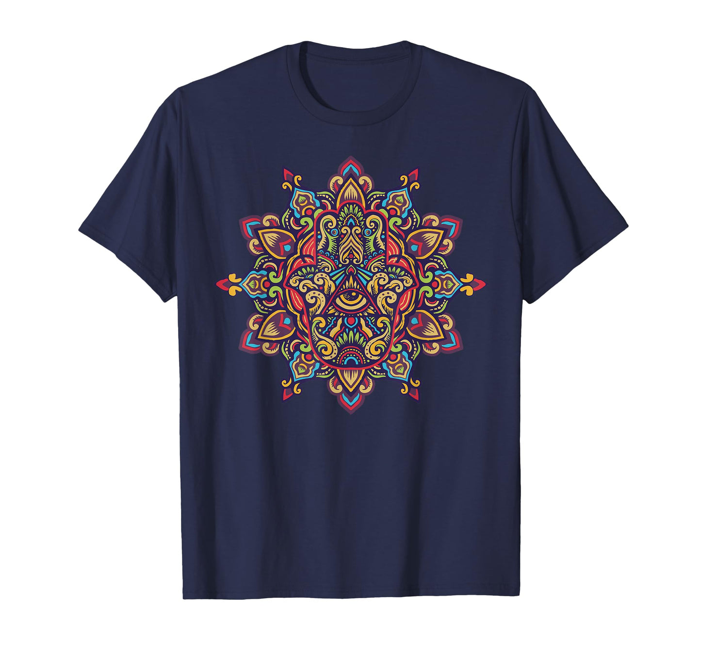 Spiritual Mystic Eye Third Eye All Seeing Eye Hamsa Hand T-Shirt