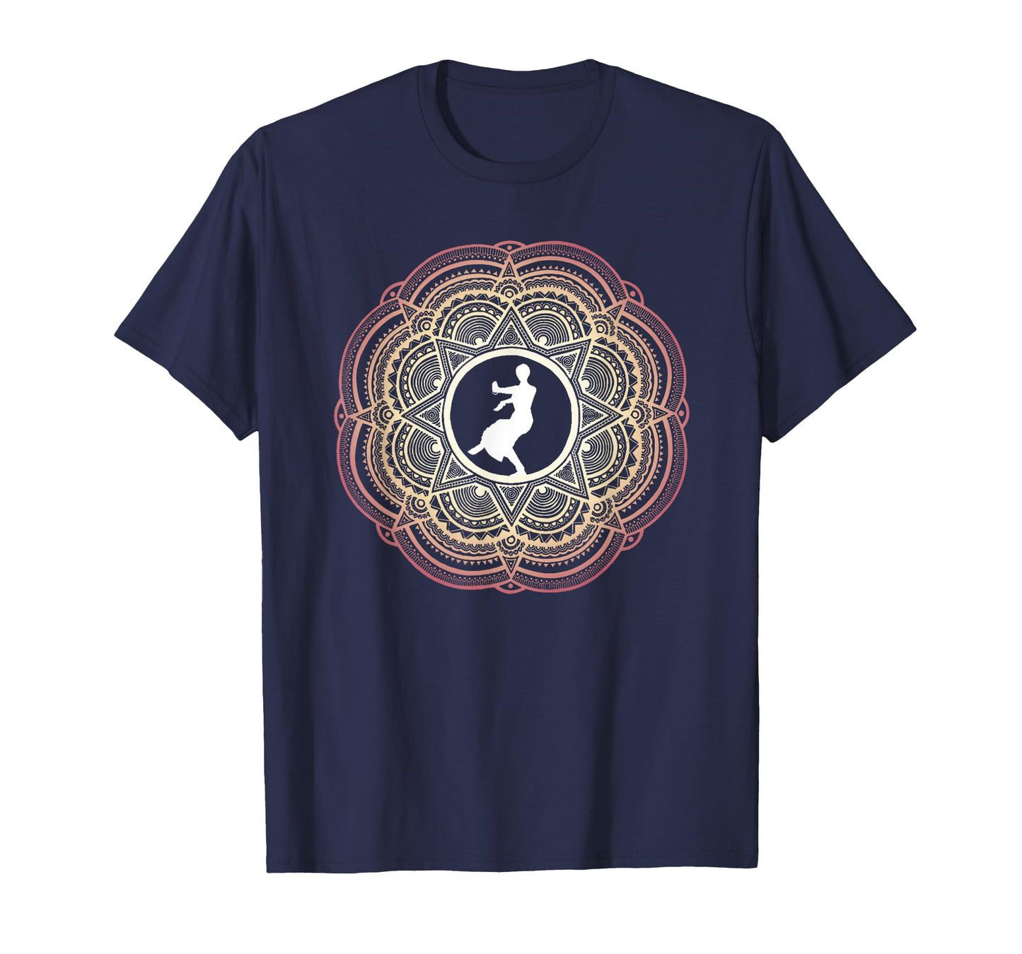 Indian Classical Dance - Mandala Design T-Shirt
