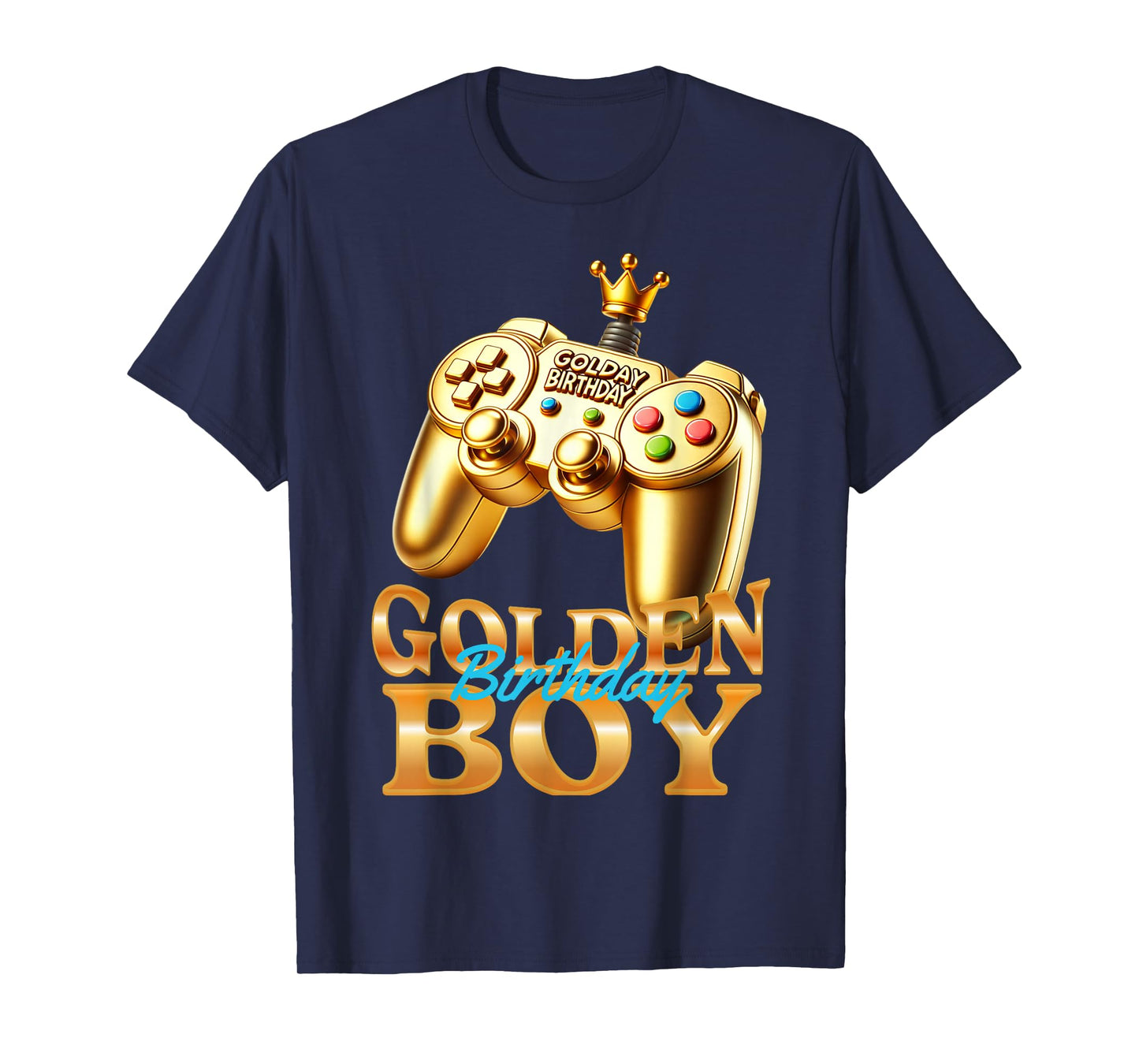 Golden Birthday Boys Bday Toddlers Birthday Party Decoration T-Shirt