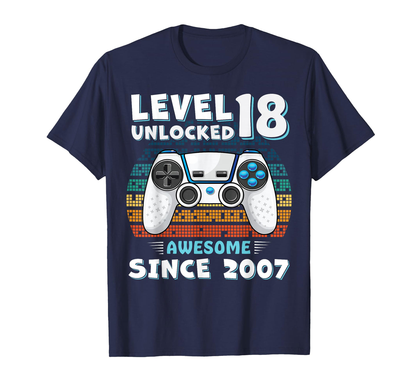 18 Year Old BDay Decorations Men Boy 18yr 2007 18th Birthday T-Shirt