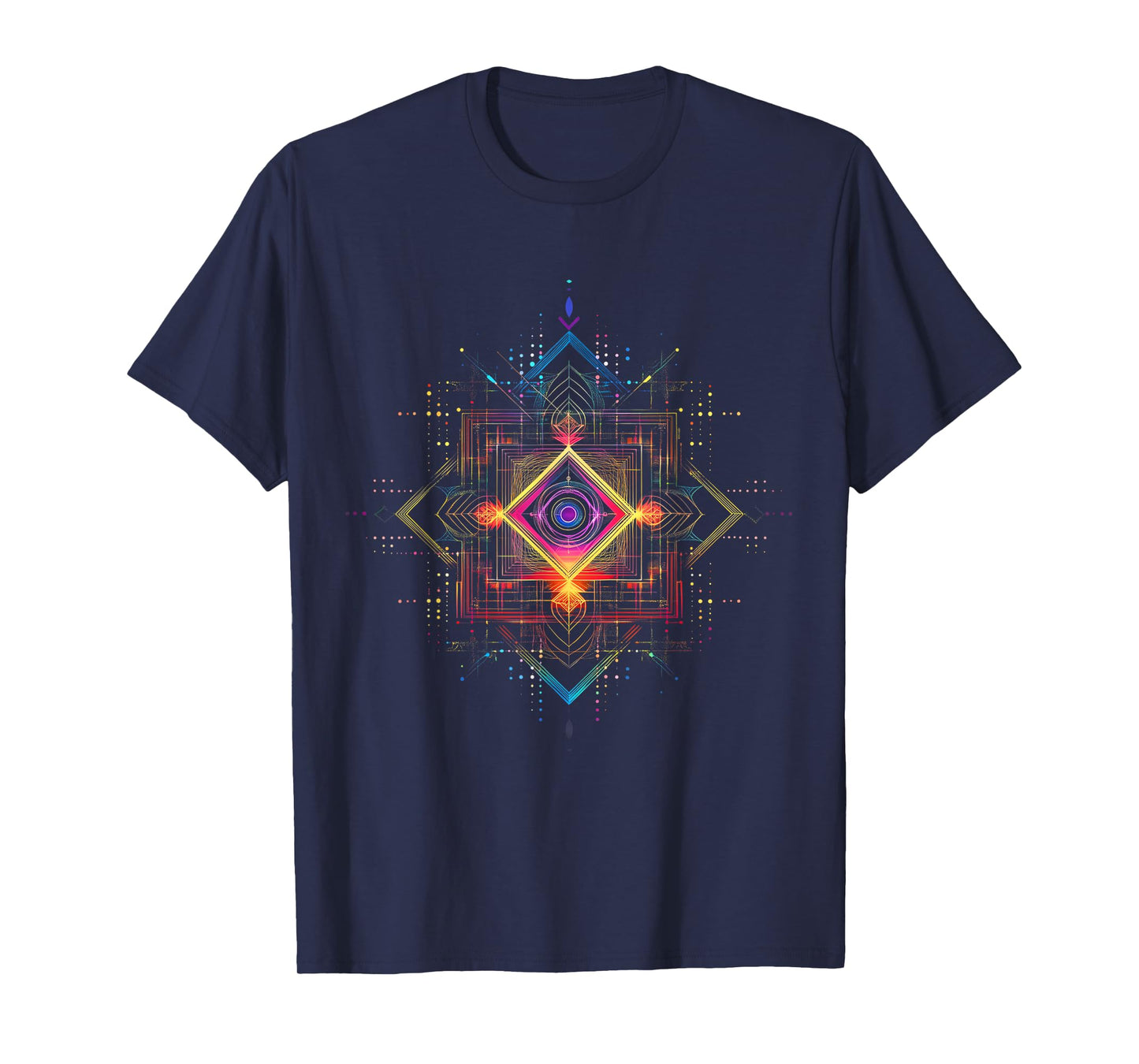 Sacred Geometry Metatron Cube Spiritual Yoga T-Shirt