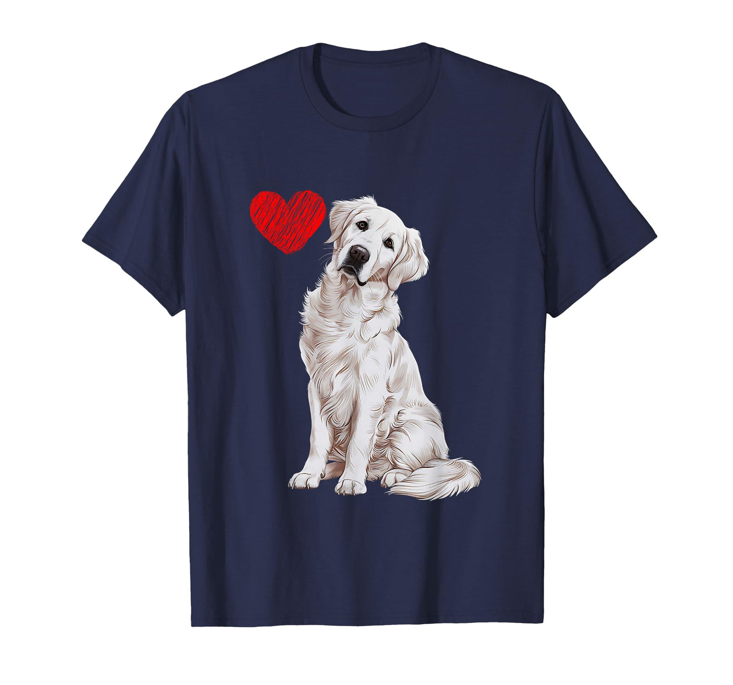 Love White English Cream Golden Retriever Mom Dog Puppy T-Shirt