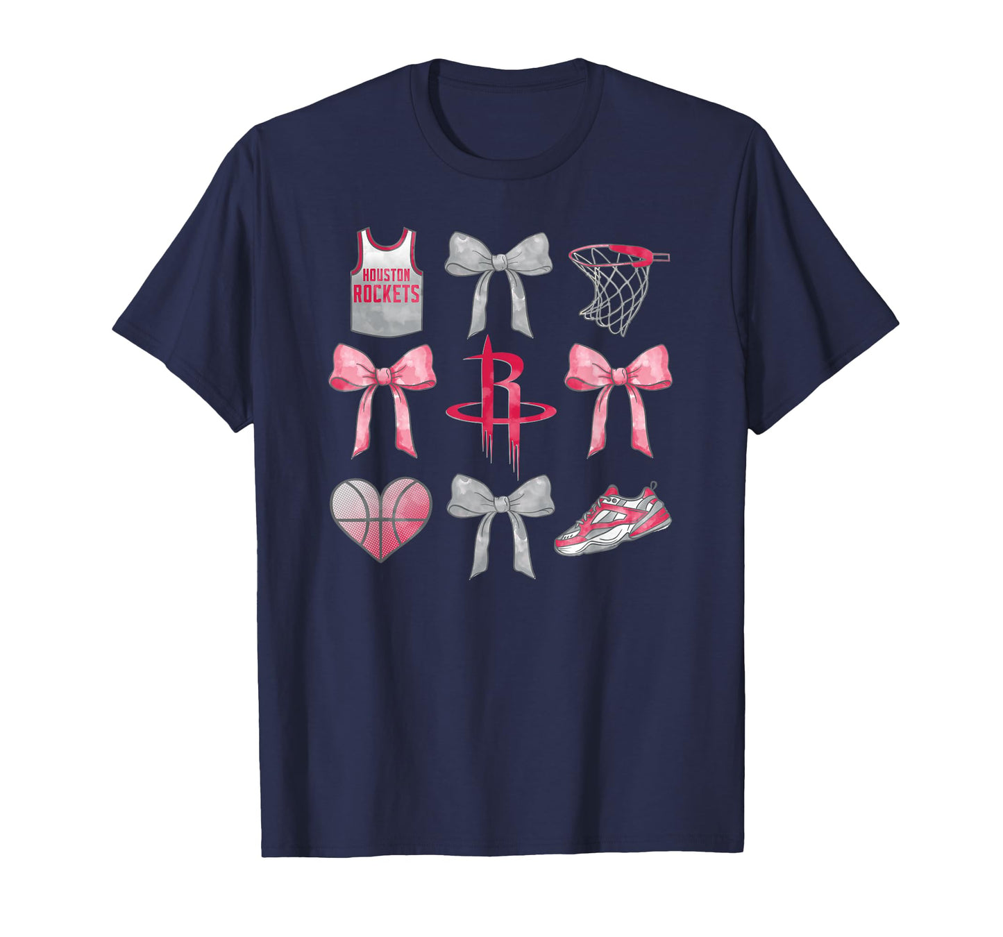 NBA Houston Rockets Bow Grid T-Shirt