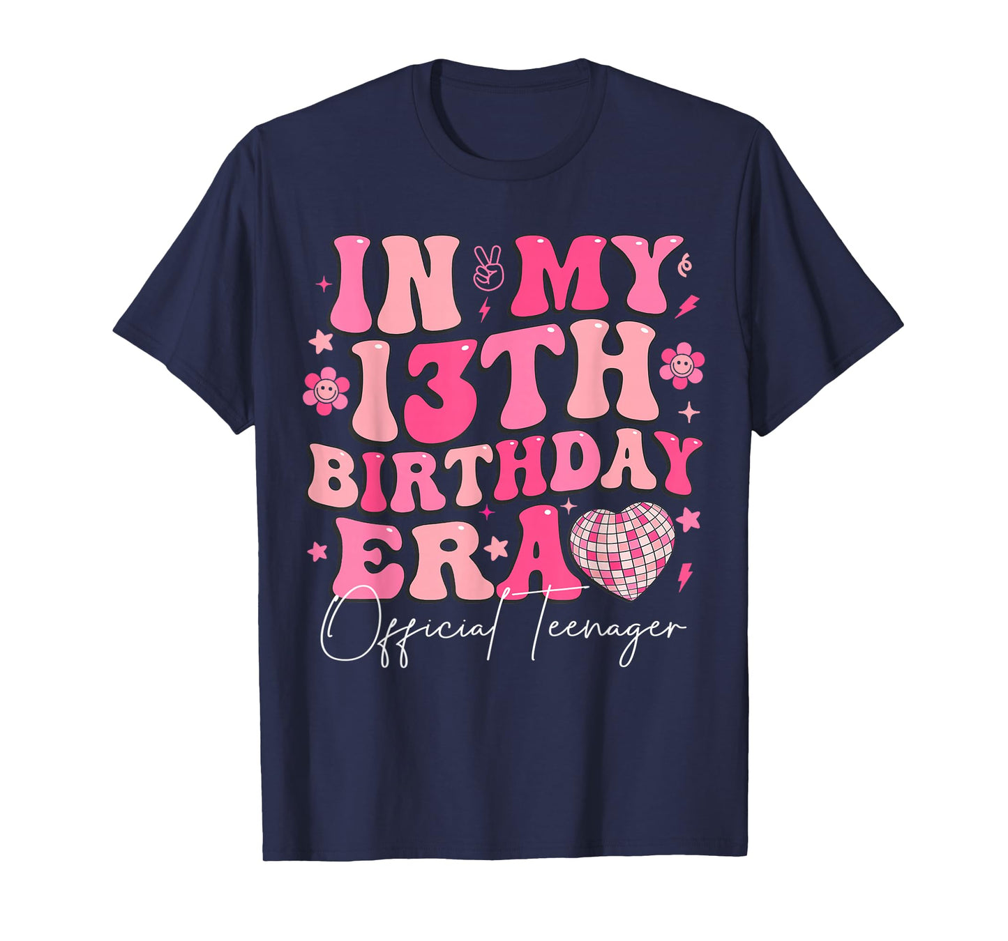 Retro In My 13th Birthday Era 13 Years Old Official Teenager T-Shirt