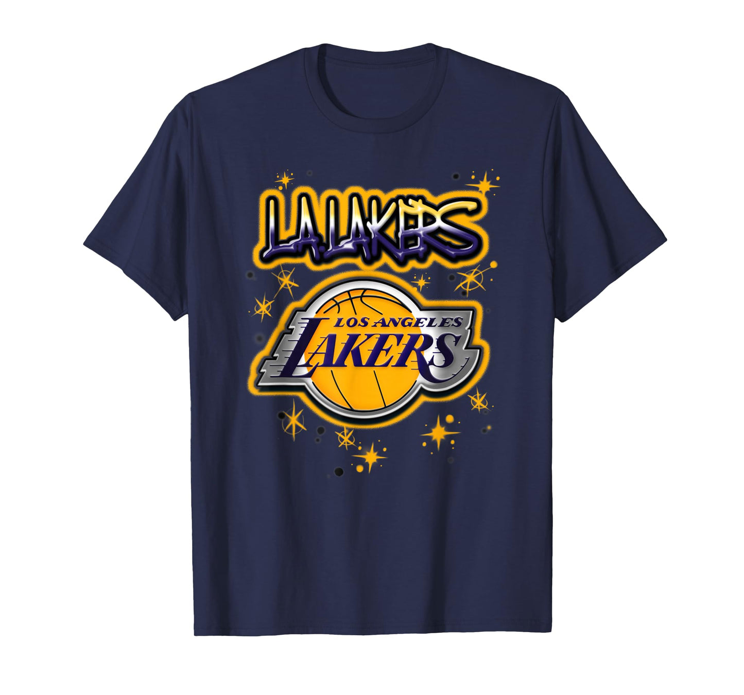 NBA Los Angeles Lakers Airbrush Logo T-Shirt