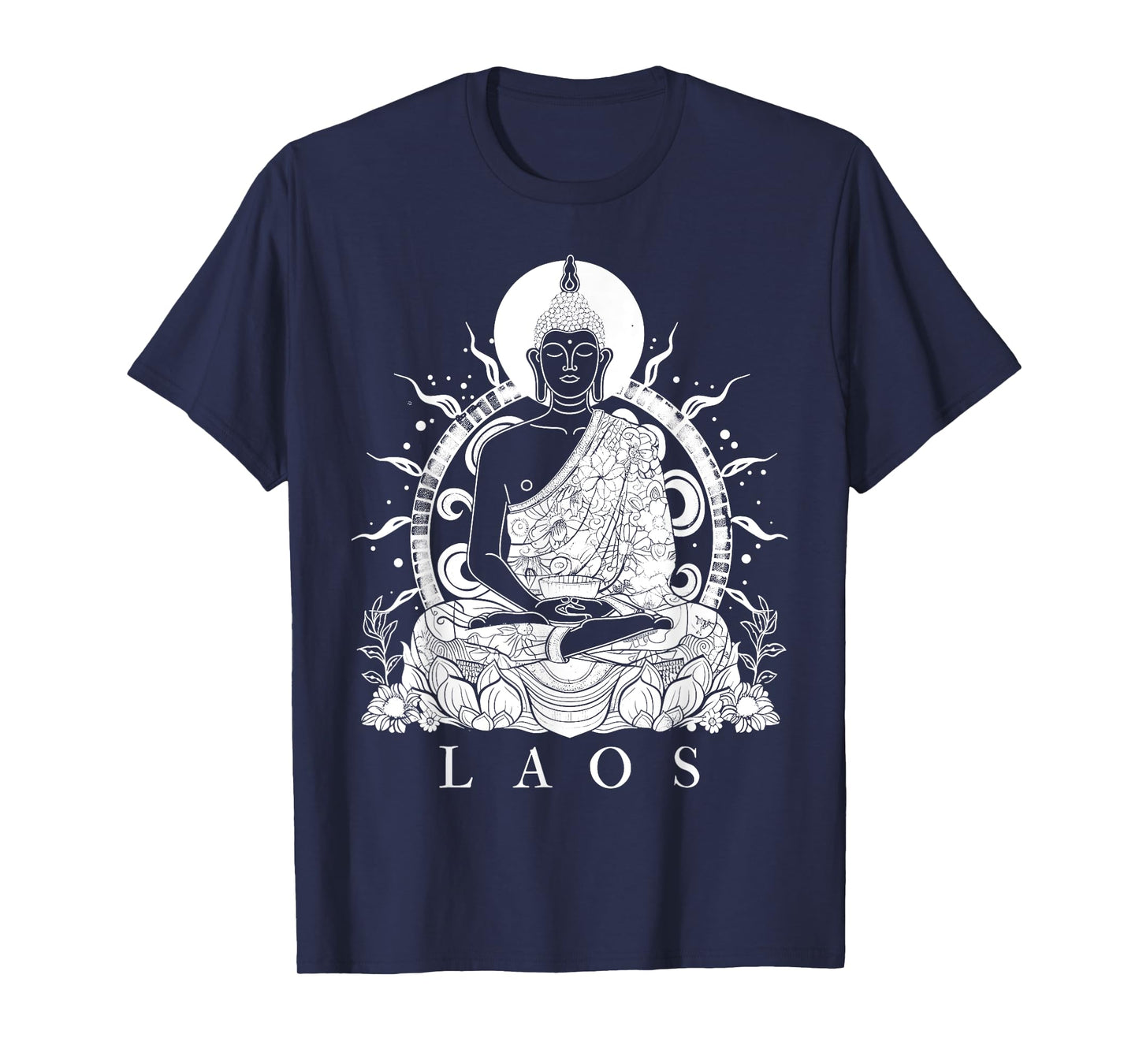 Laos Buddha Vintage Buddhist Souvenir T-Shirt