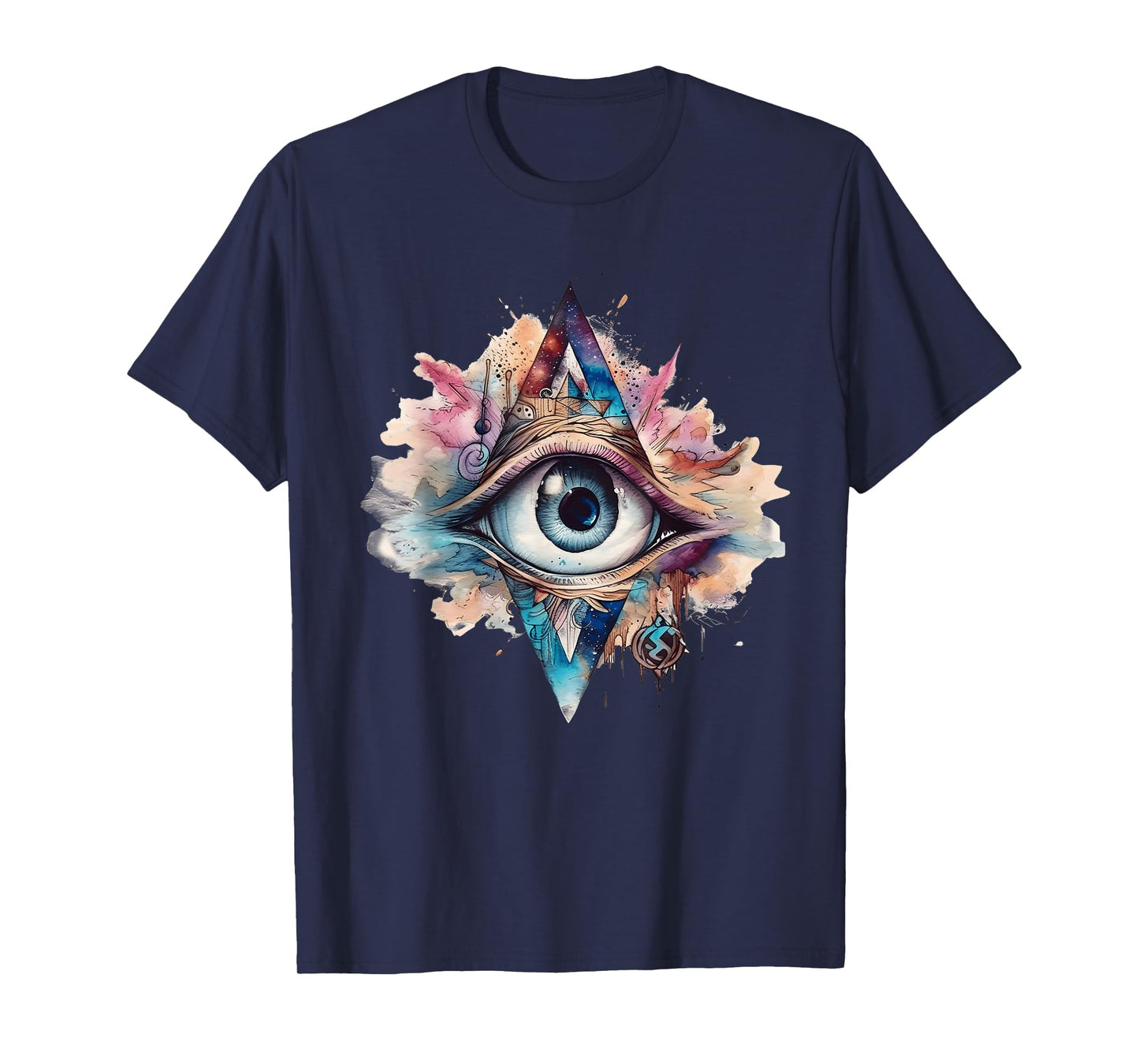 Spiritual Third Eye Watercolor Self-Reflection Awareness T-Shirt