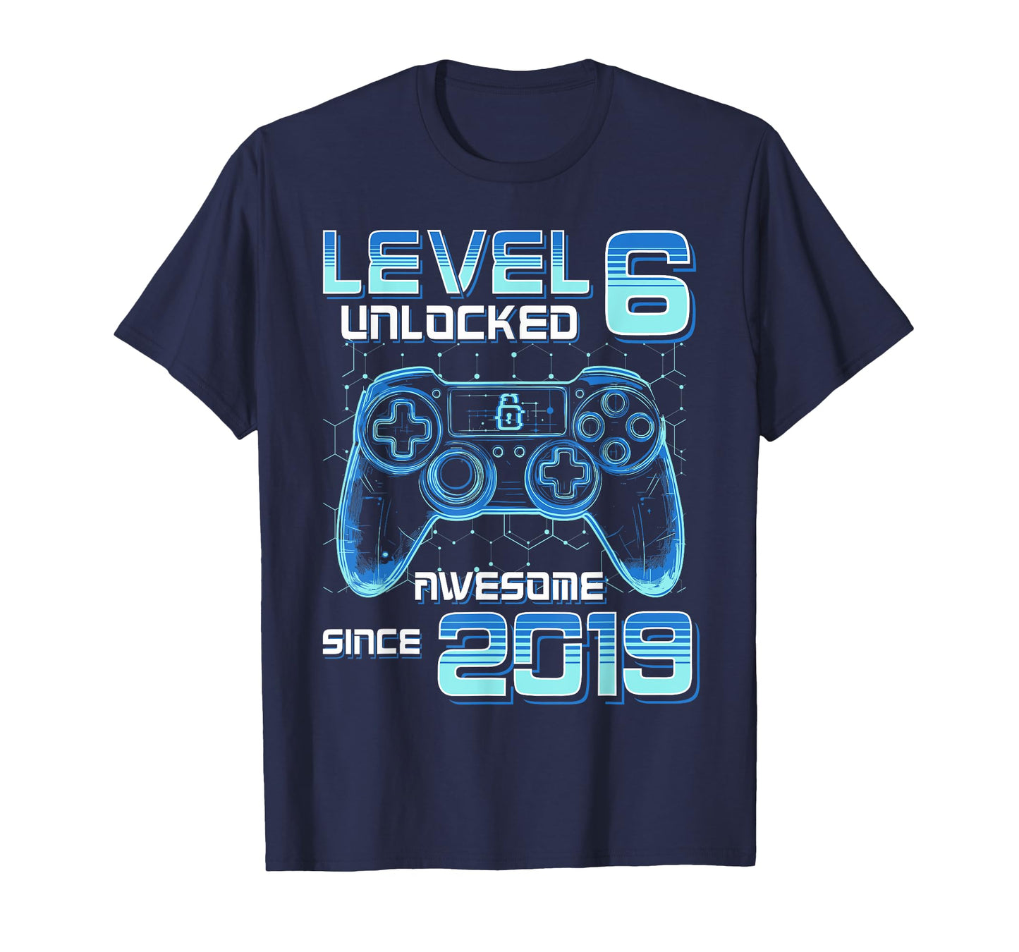 Level 6 Unlocked Video Game Party 6th Birthday Gamer Boys T-Shirt