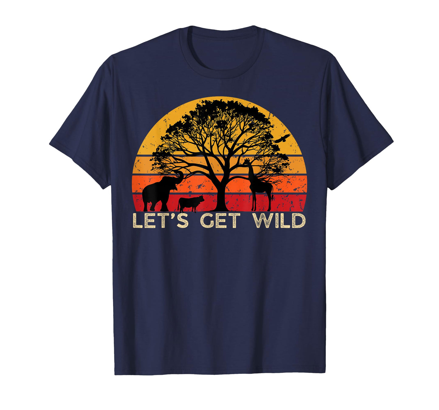 Zoo Animals Wildlife Birthday Party Let's Get Wild Safari T-Shirt