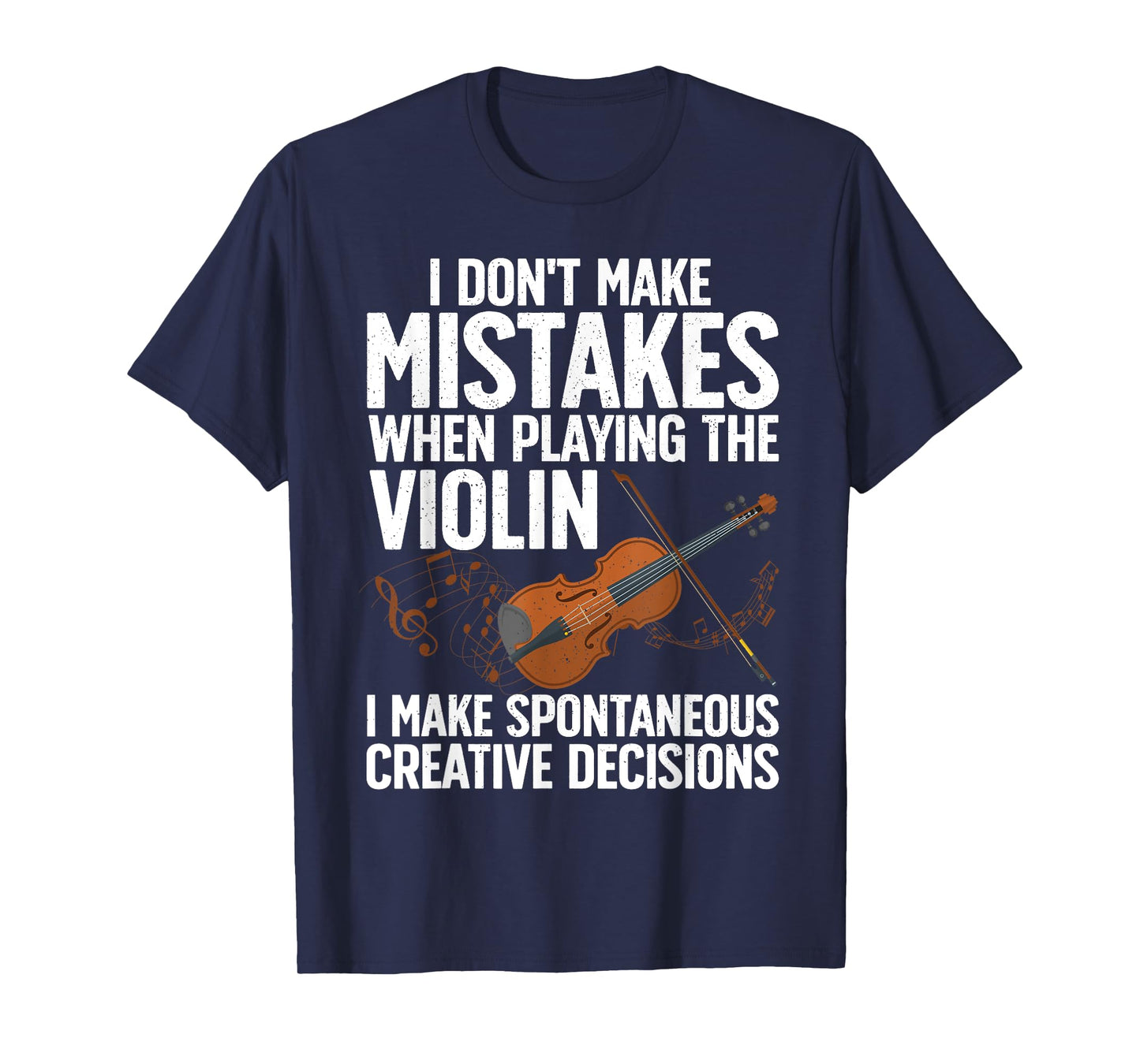 Funny Violin Design For Men Women Orchestra Violin Player T-Shirt