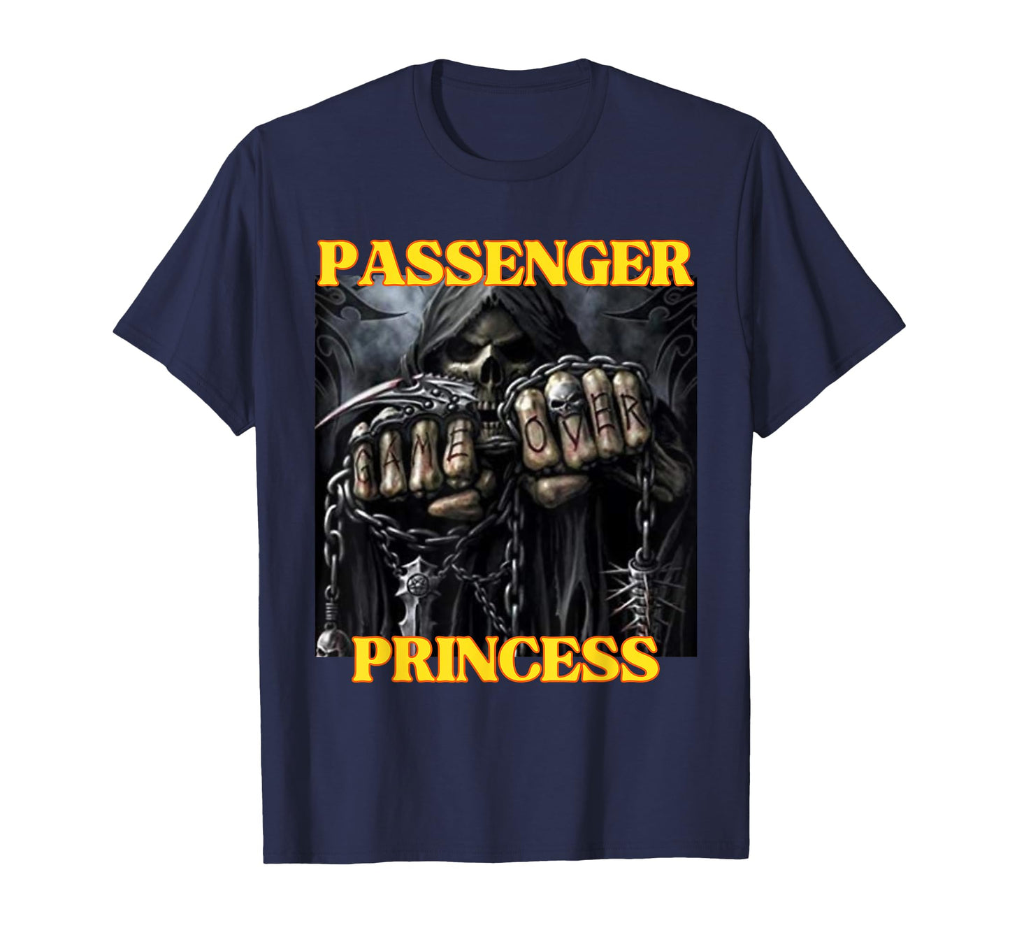 I Heart Passenger Princess Funny Hard Skeleton Meme T-Shirt
