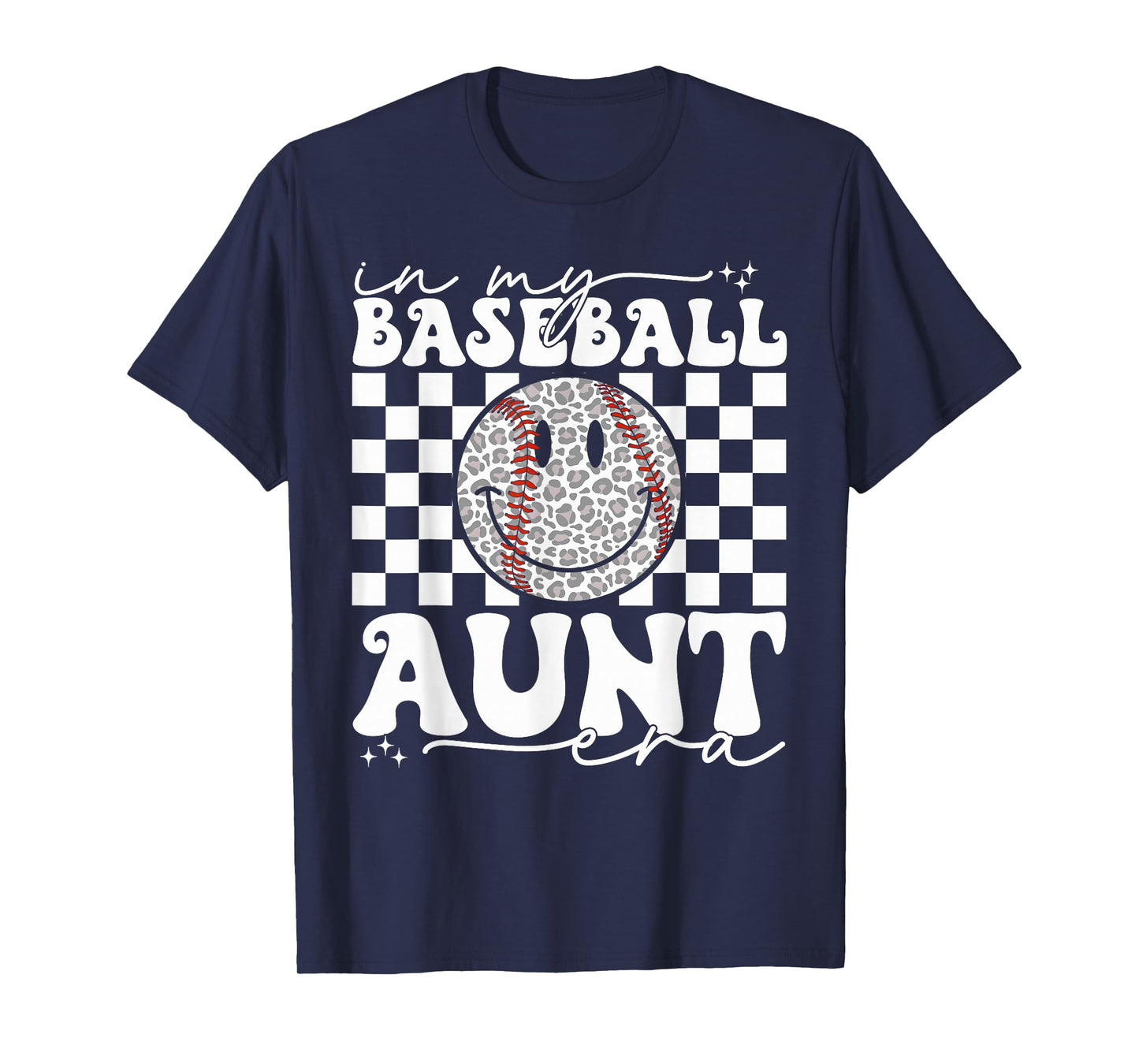 Groovy Vintage In My Baseball Aunt Era Baseball Aunt Auntie T-Shirt