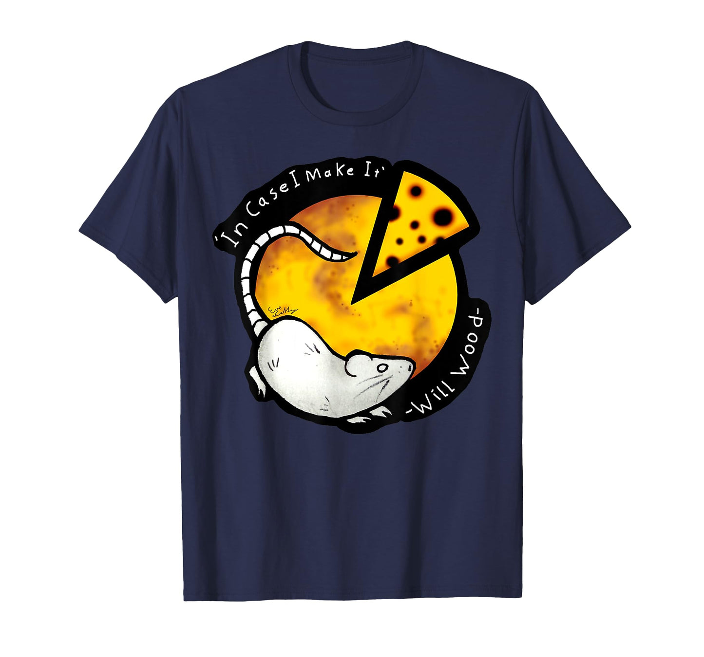 Vintage Meditation In Case I Make It Will Basic Wood Funny T-Shirt
