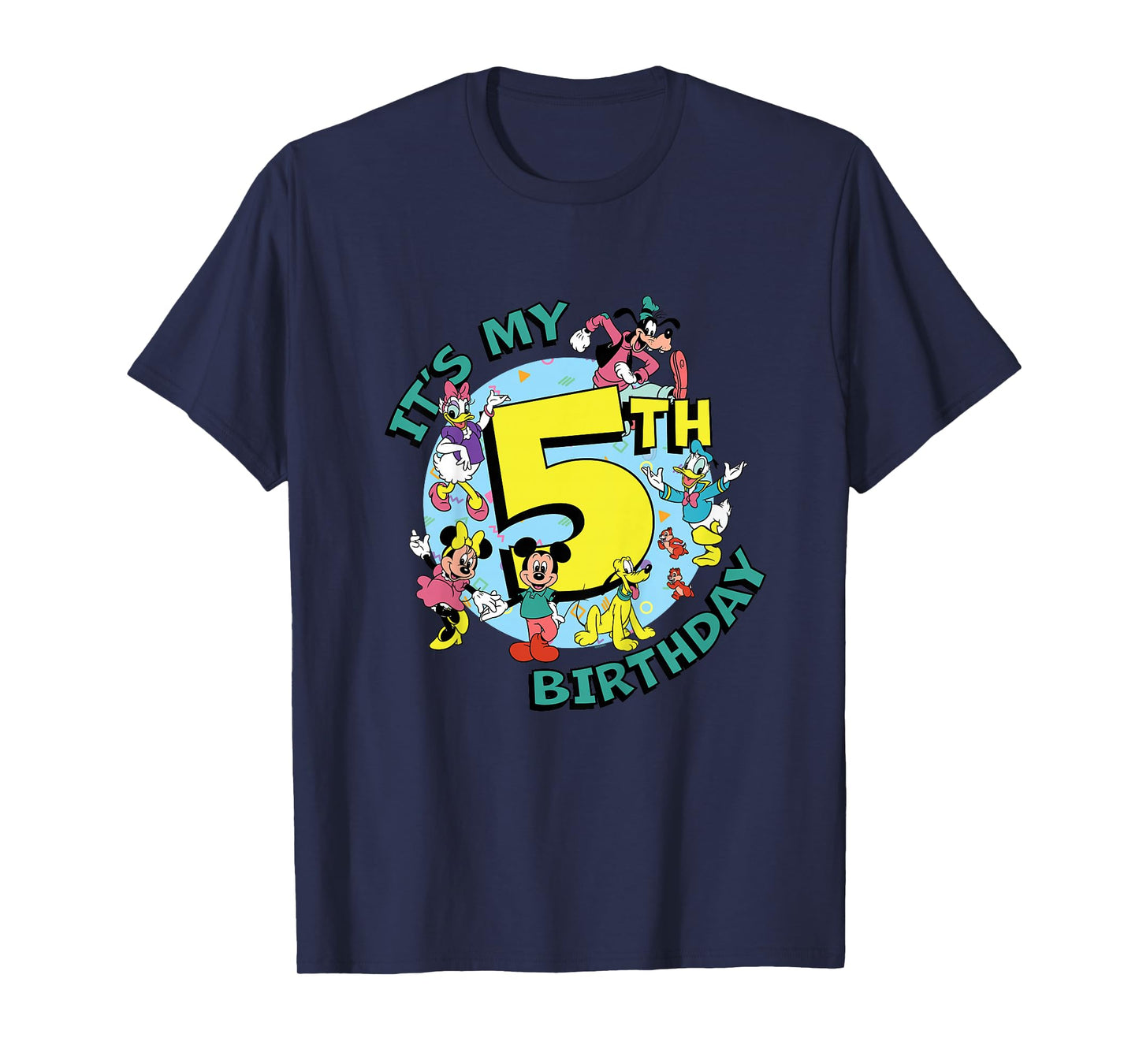 Disney Mickey and Friends It’s My Fifth 5th Birthday T-Shirt
