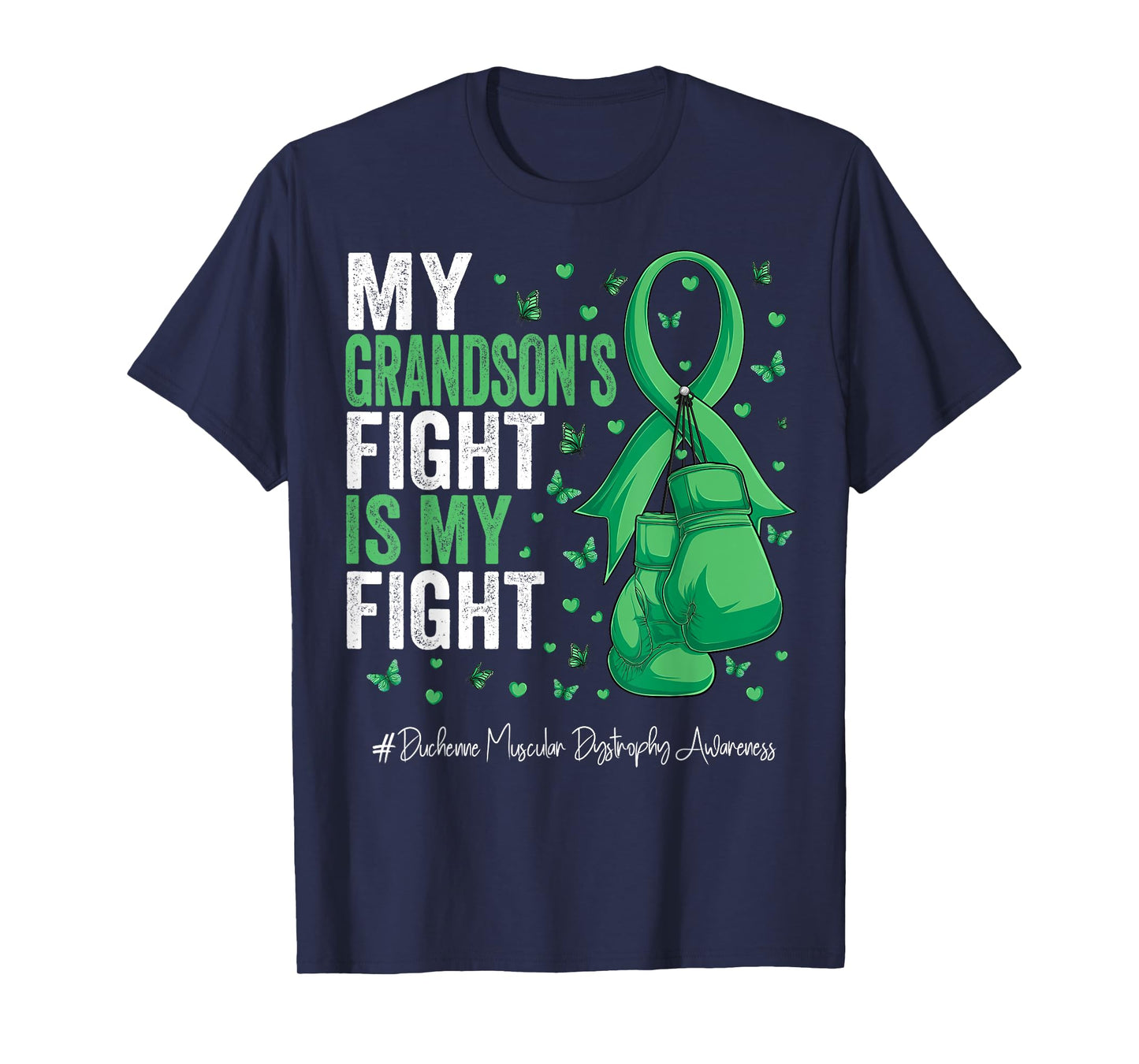 Green Ribbon Grandson Duchenne Muscular Dystrophy Awareness T-Shirt