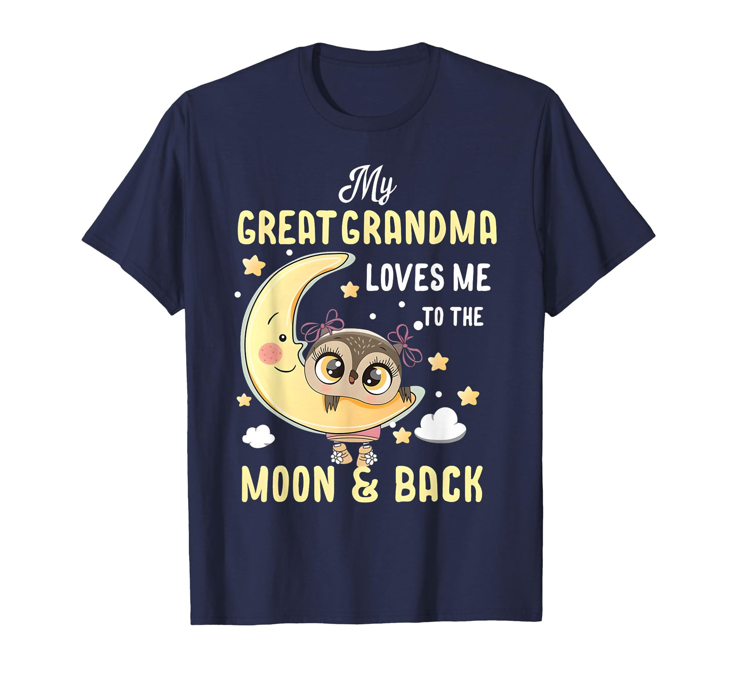 My Grandma Loves Me to the Moon & Back Grandchild Kids girl T-Shirt